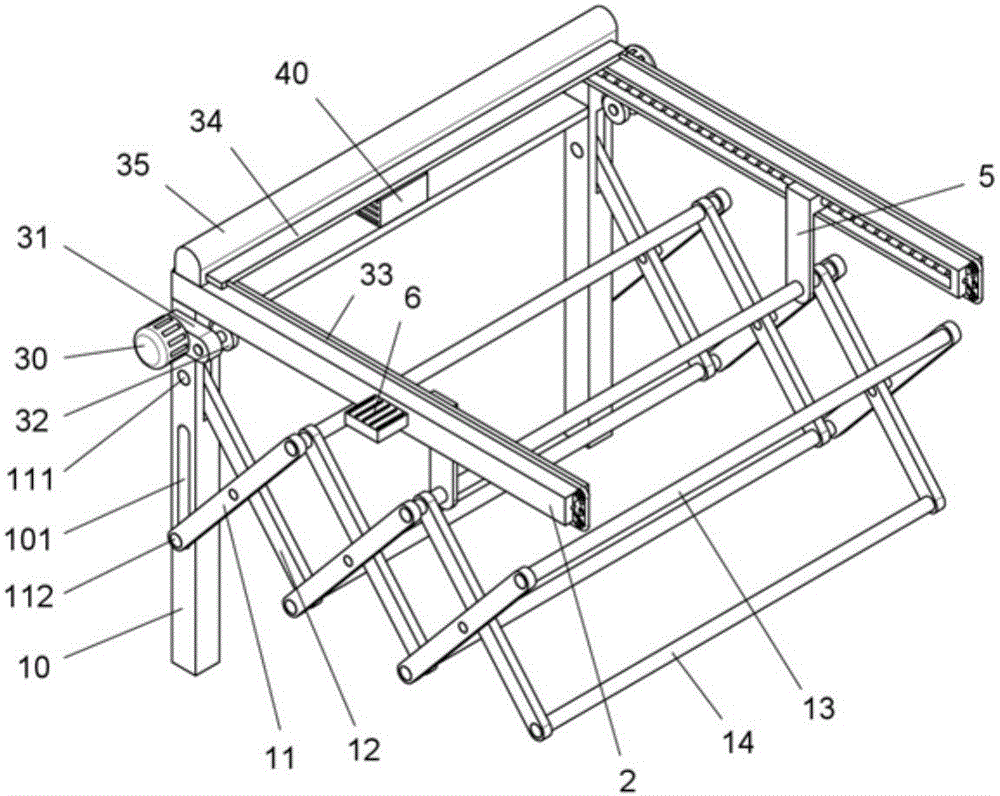 Airing clothes hanger with automatic rain-proof function