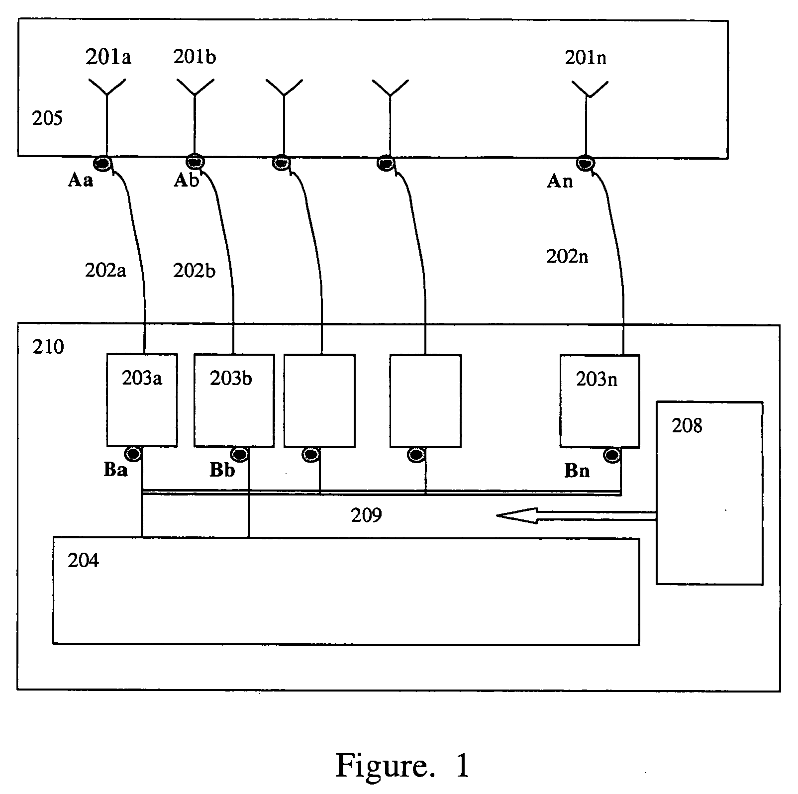 Method for calibrating smart antenna array in real time