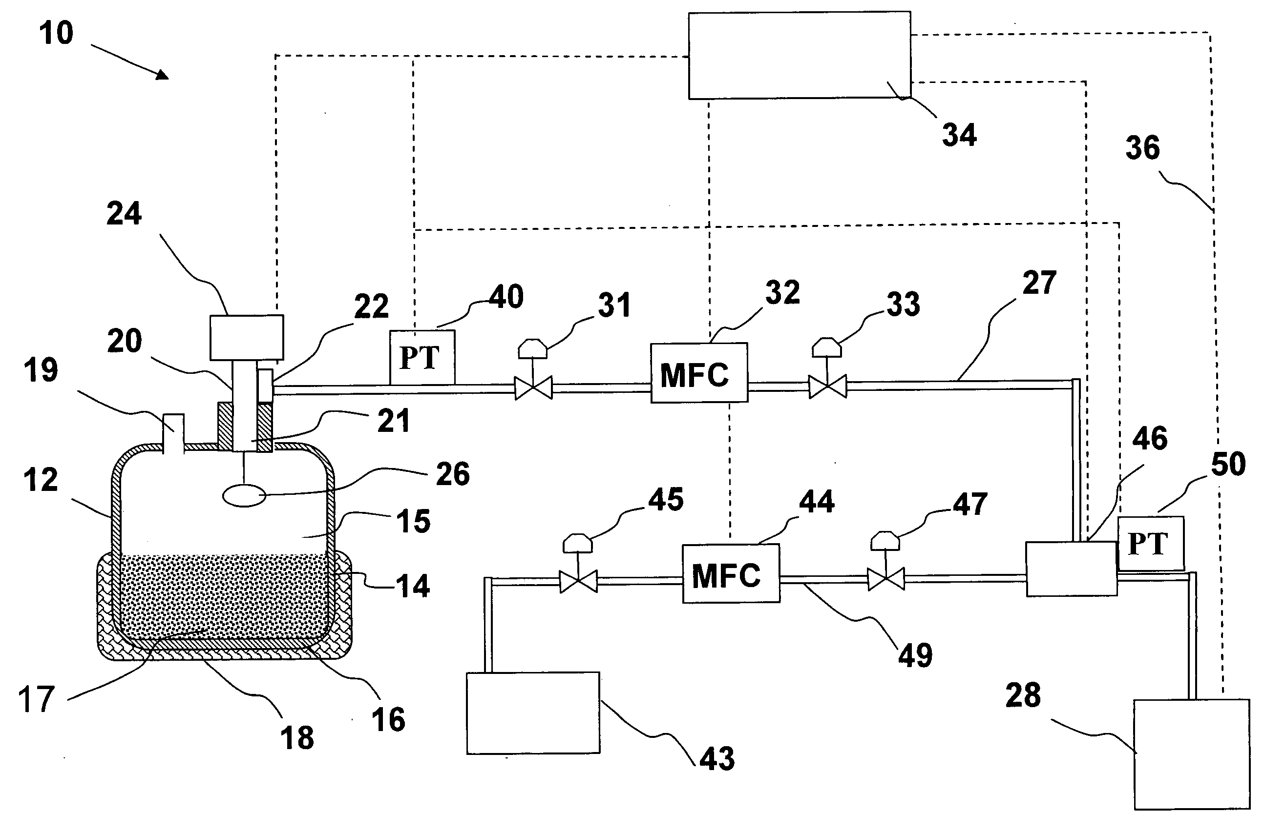 Sub-atmospheric pressure delivery of liquids, solids and low vapor pressure gases