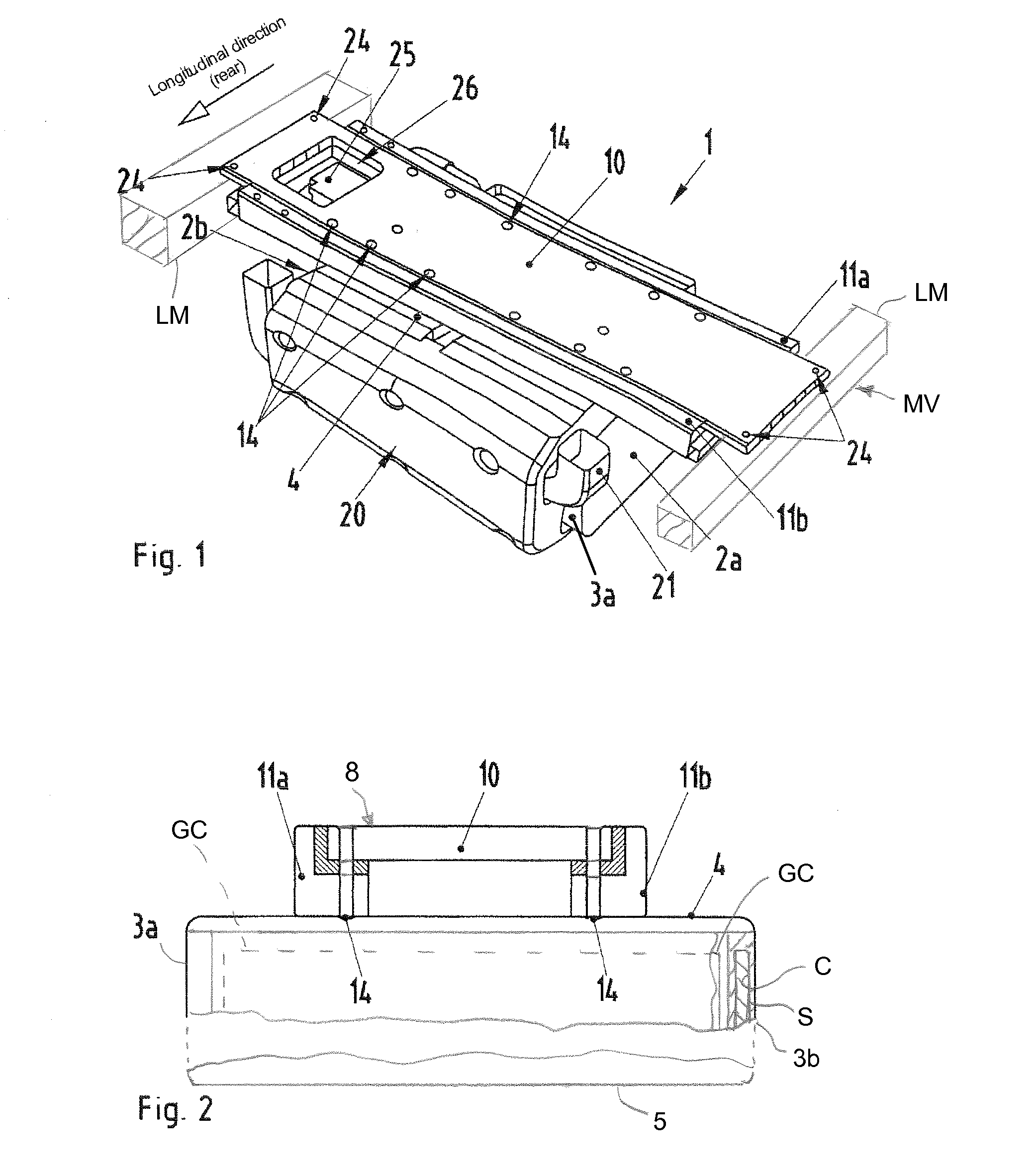 Protective housing for a galvanic cell in a motor vehicle