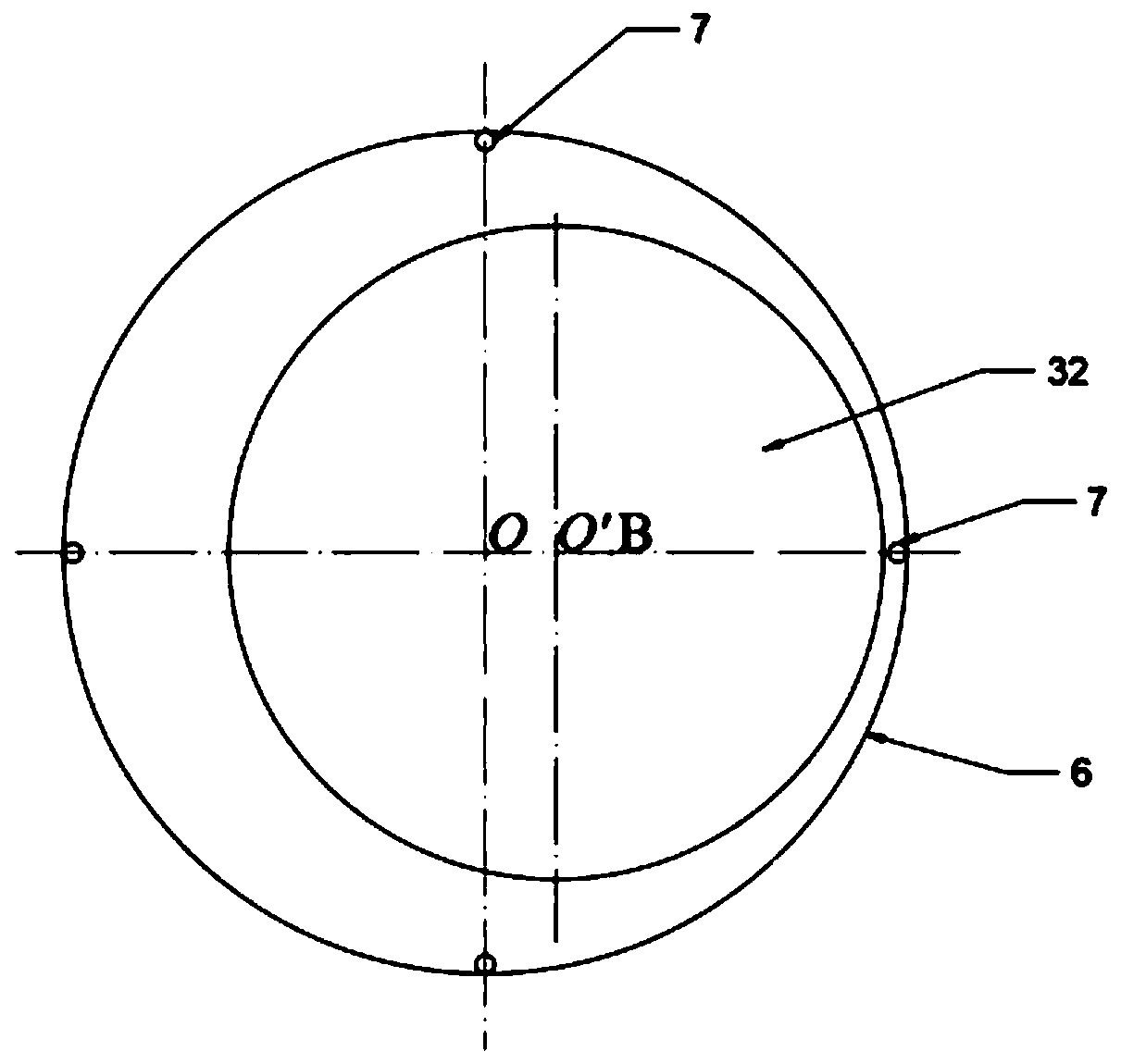 Method for eliminating bow-shaped cyclotron self-excited vibration of main shaft of mixed-flow water turbine generator