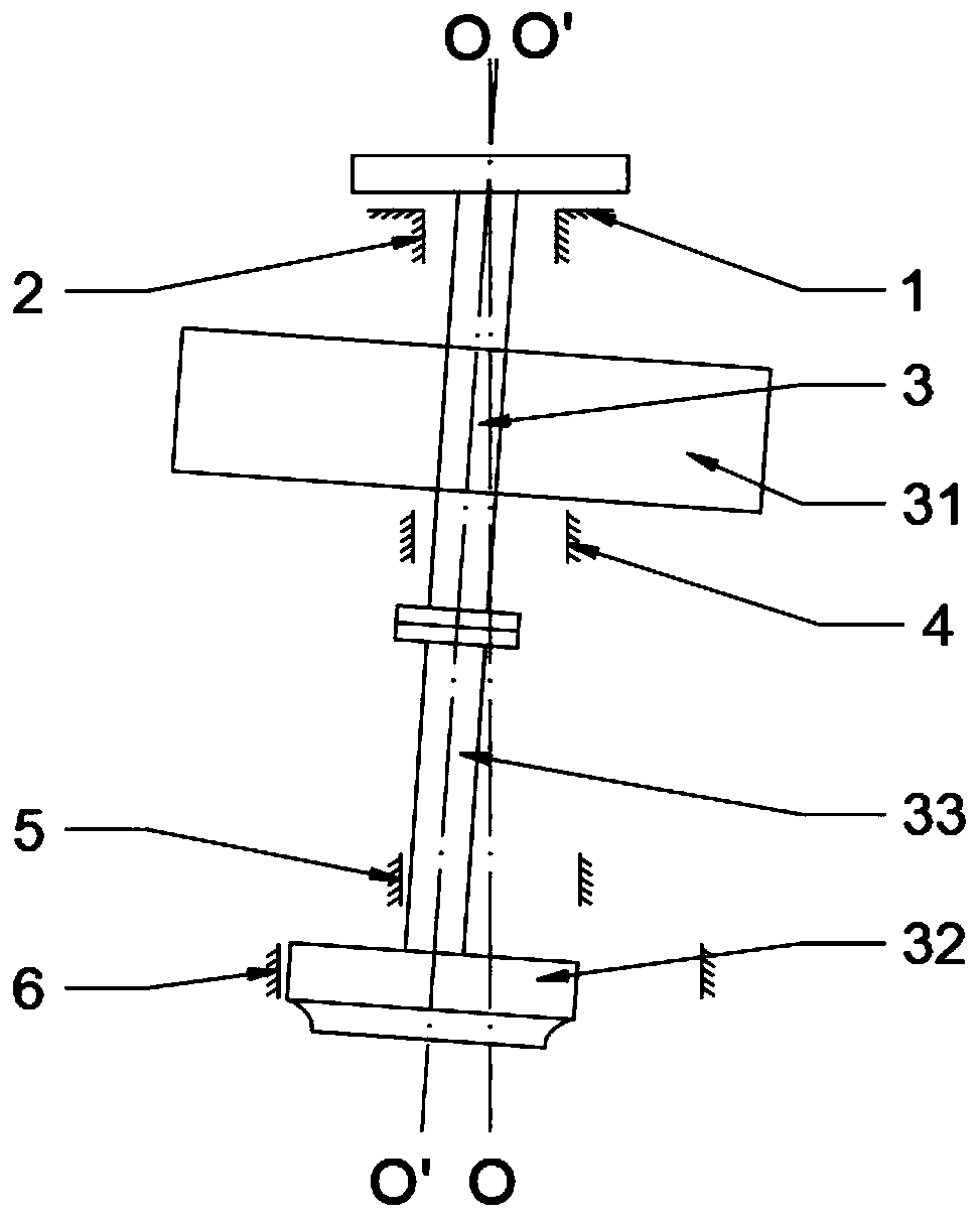 Method for eliminating bow-shaped cyclotron self-excited vibration of main shaft of mixed-flow water turbine generator