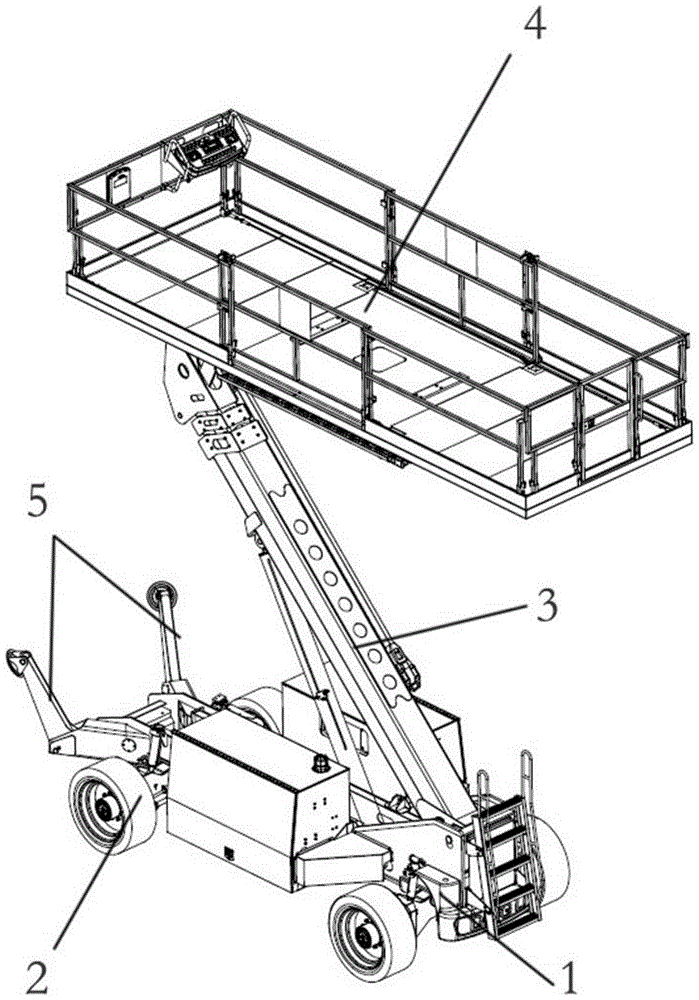 A bridge type work platform