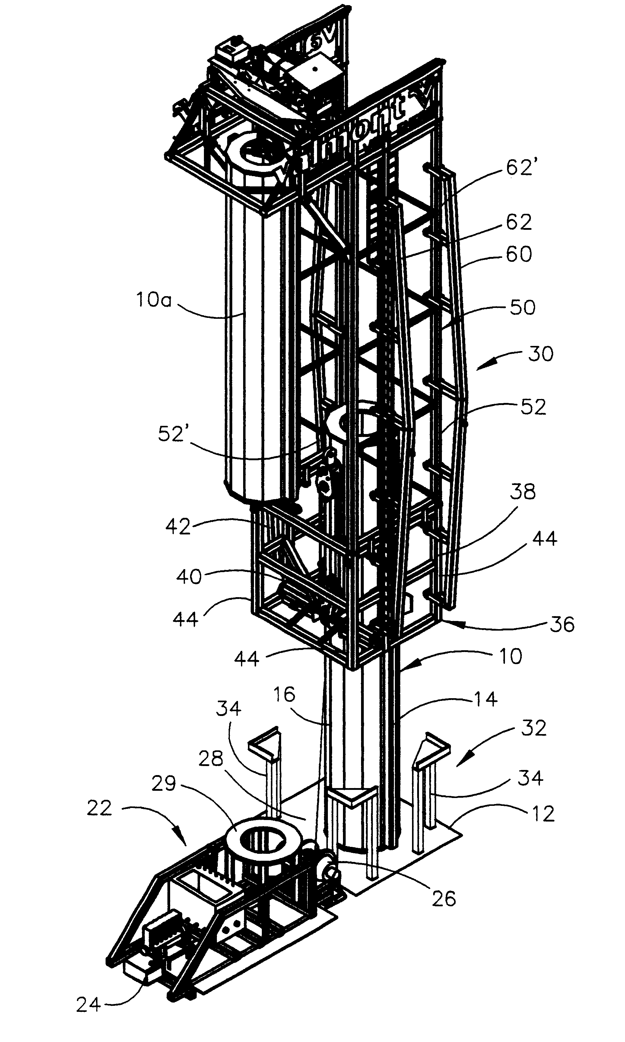 Method and means for erecting a wind energy tower