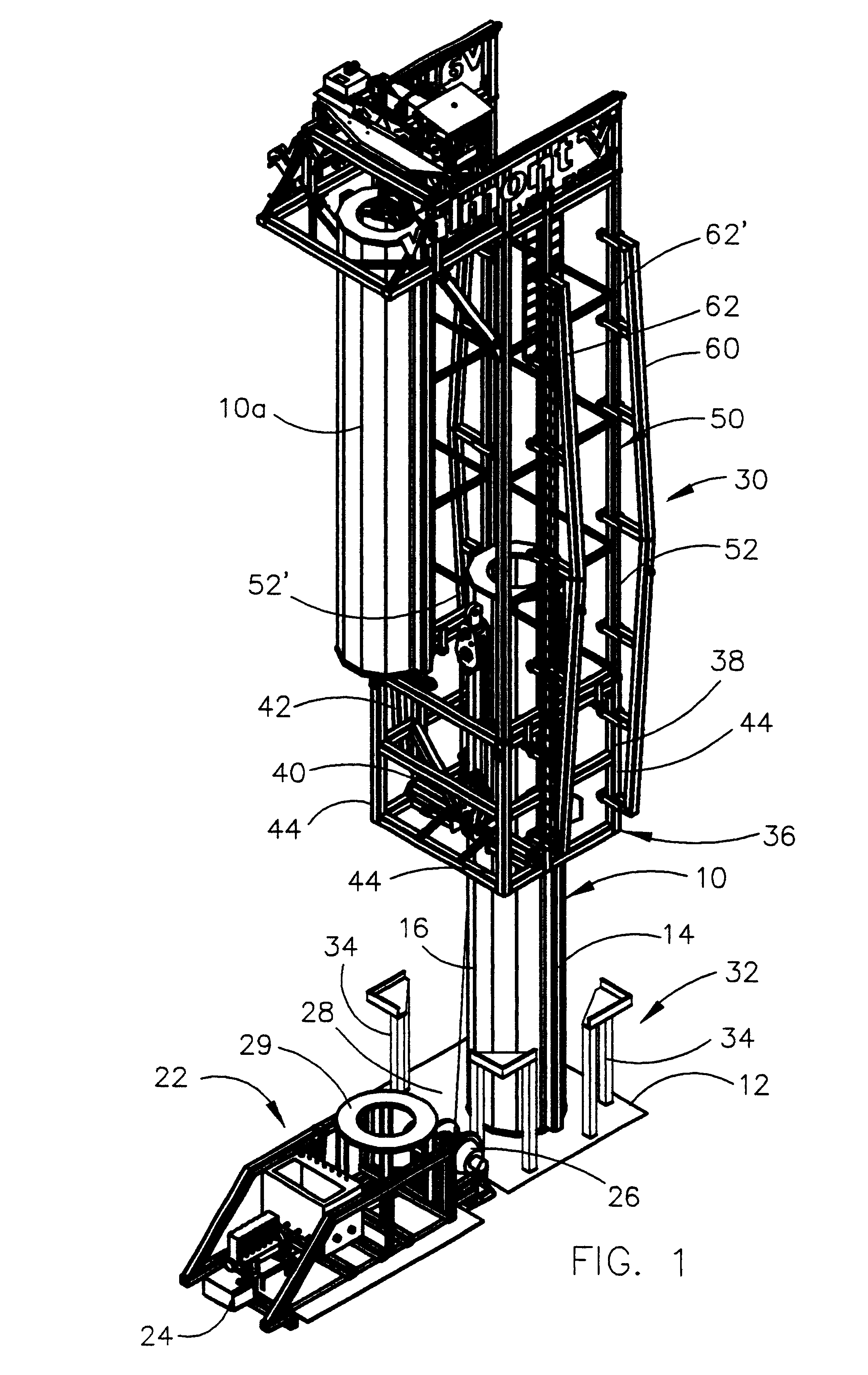 Method and means for erecting a wind energy tower