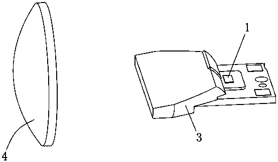 Vehicle headlight dipped beam lighting optical device and automobile headlamp assembly