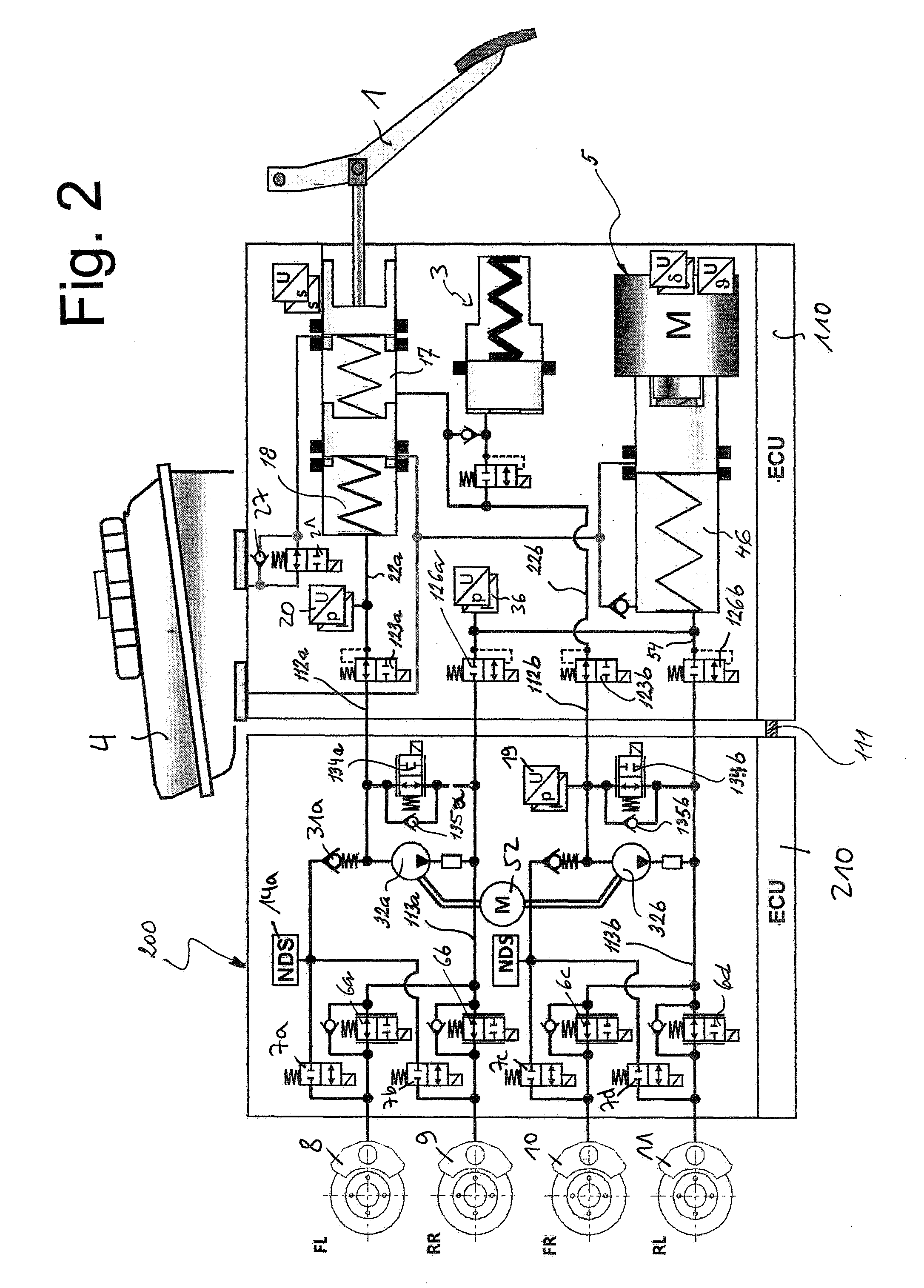 Brake system for motor vehicles