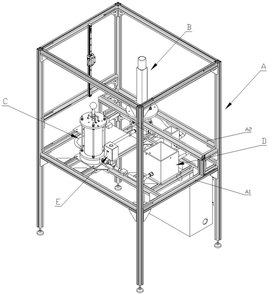 Artificial blood pump in vitro simulated circulatory system