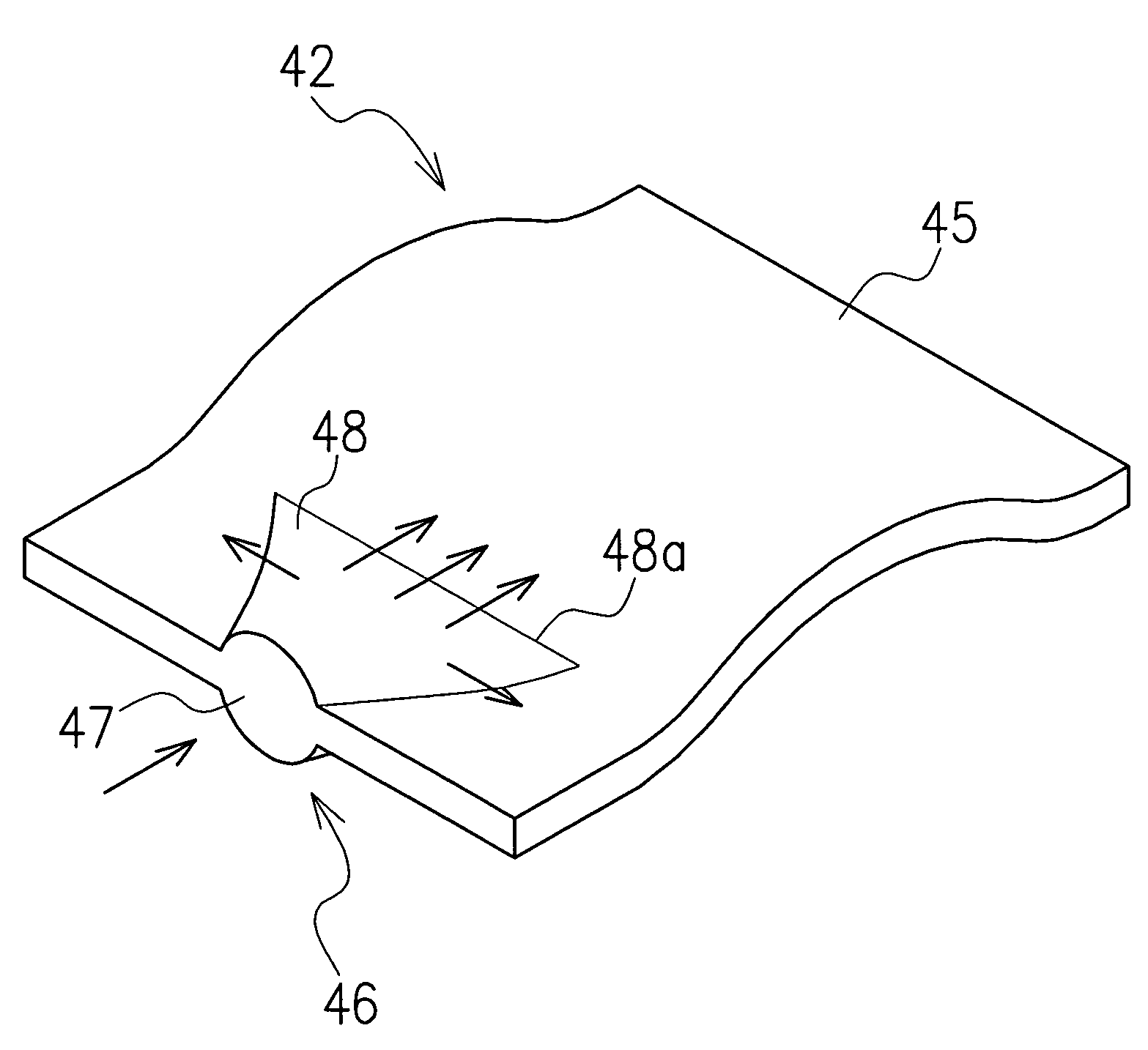 Light guide plate and support unit for the same