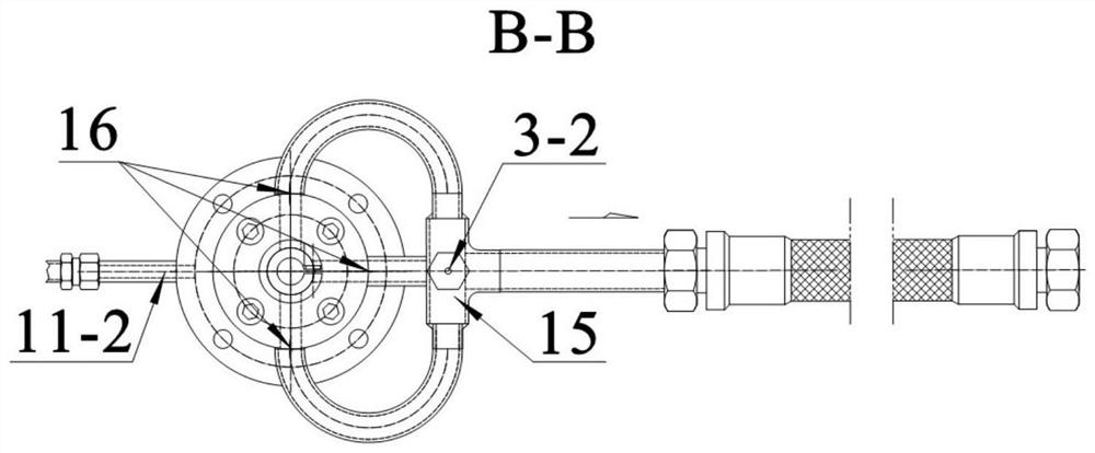 Cylindrical heating rod test section with chamber and parameter measurement method thereof