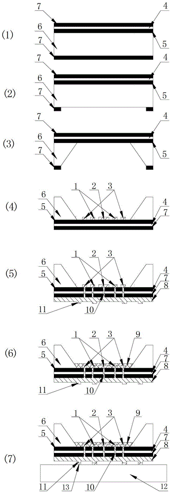 Thermal diffusivity sensor chip with silicon cup structure and preparation method of thermal diffusivity sensor chip