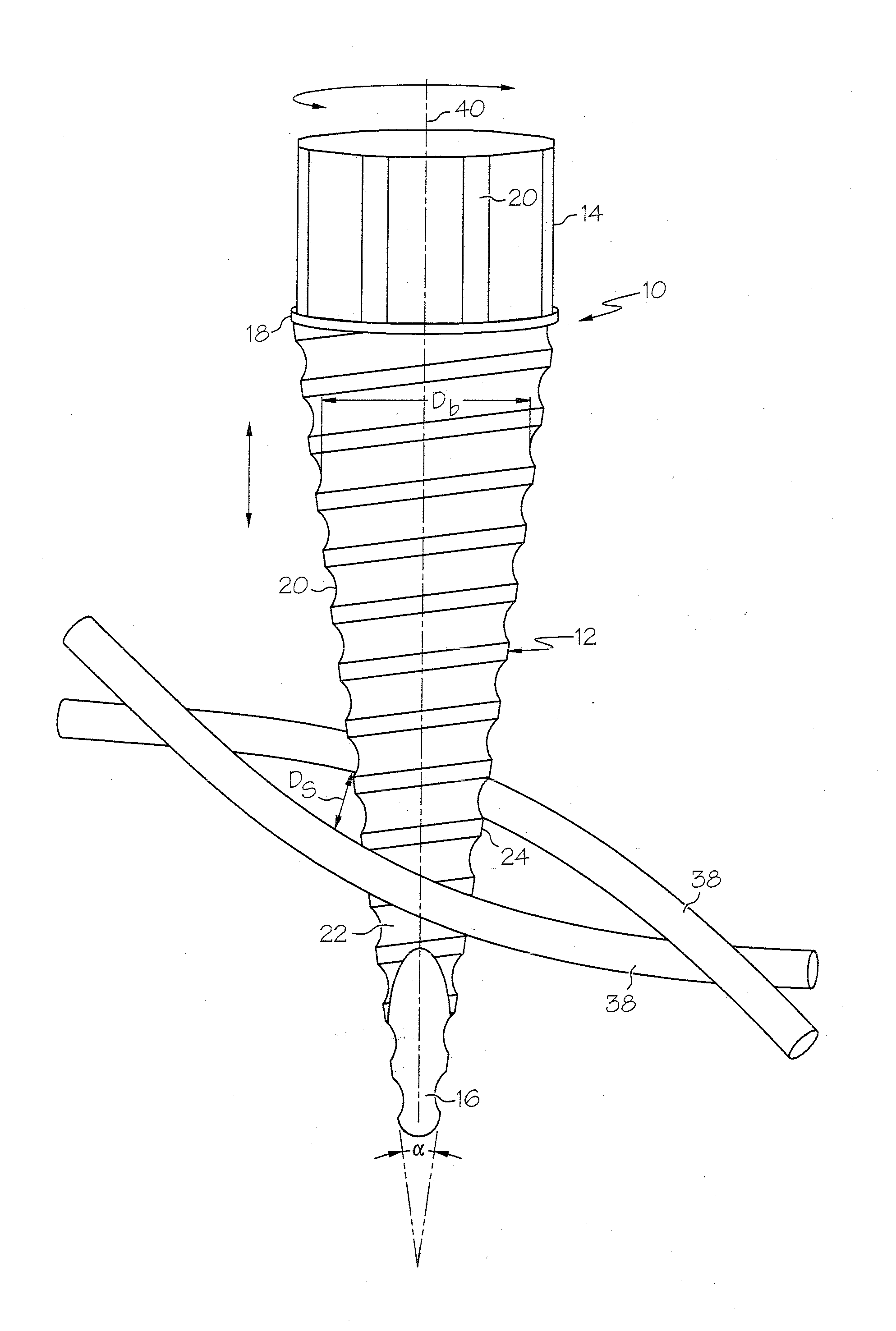 Power line spreading device