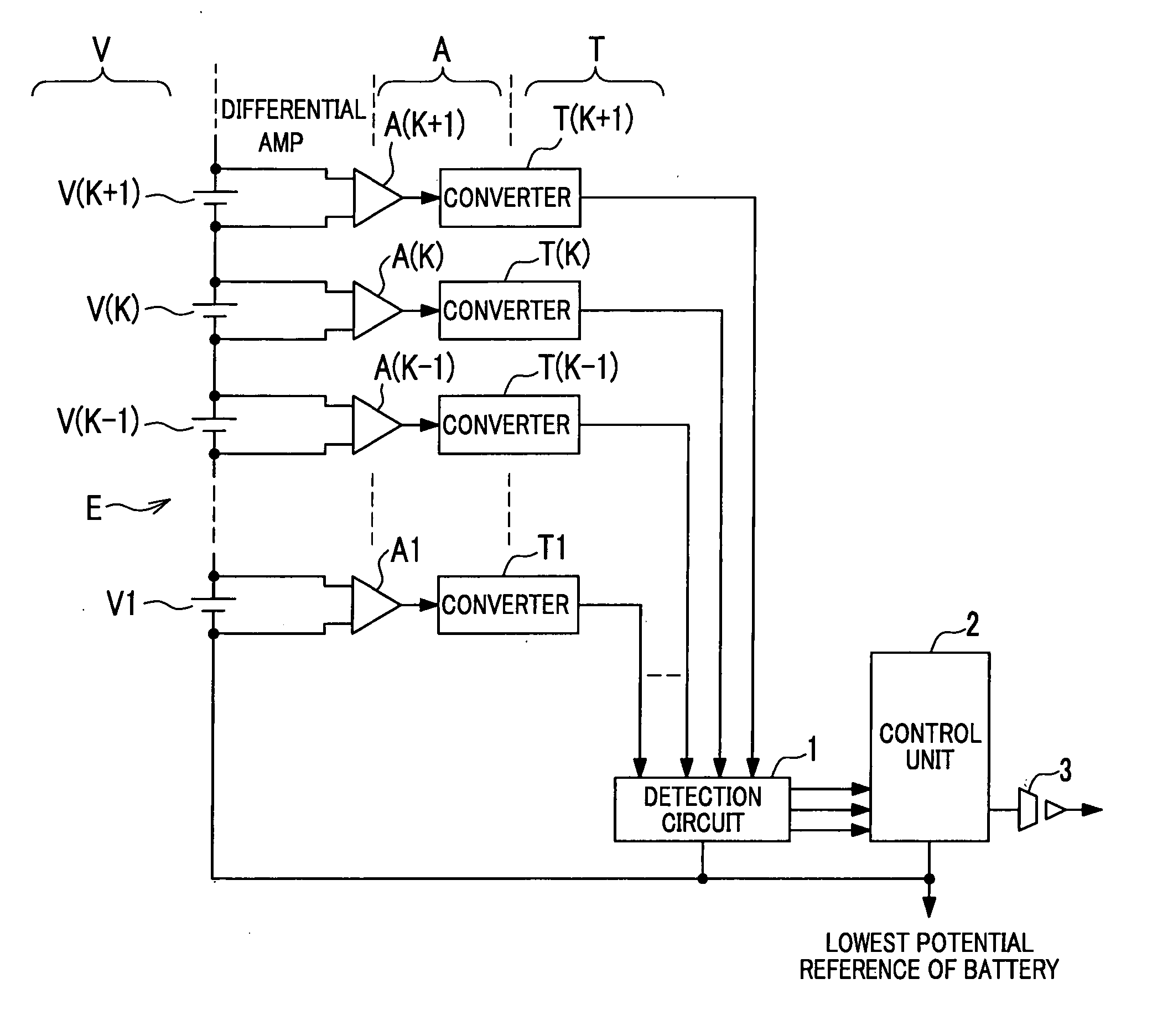 Battery voltage measurement circuit, battery voltage measurement method, and battery electric control unit