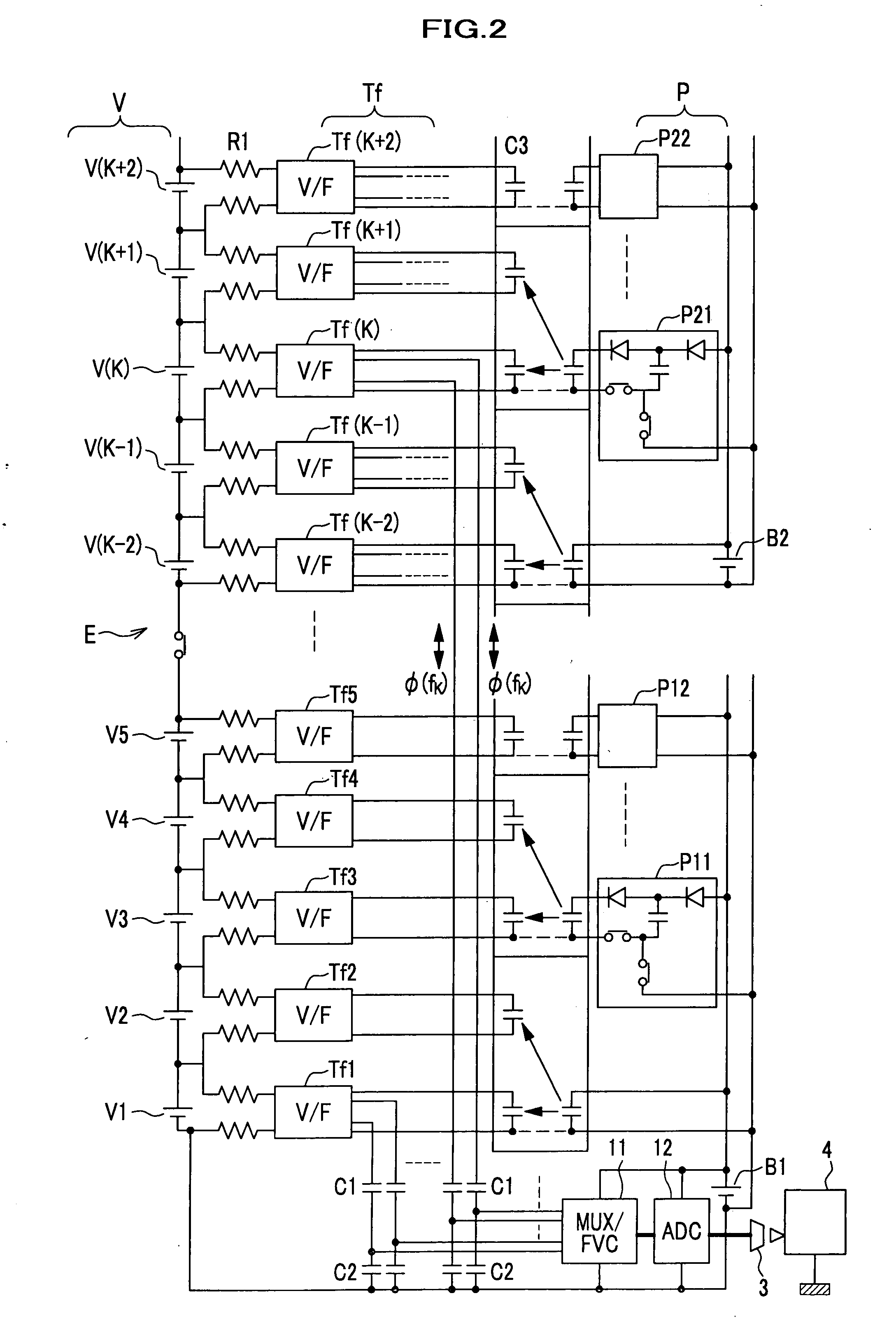 Battery voltage measurement circuit, battery voltage measurement method, and battery electric control unit