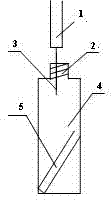 Solid phase micro-extraction device and method for measuring volatile organic acid in tobacco leaf