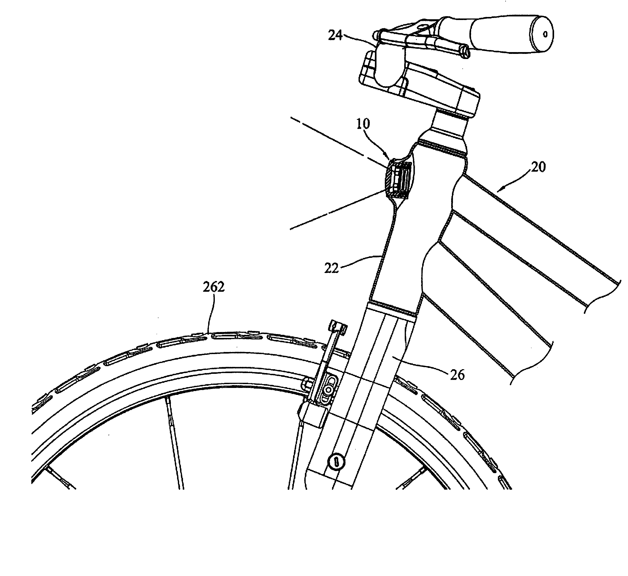 Bicycle frame combined with illuminating lamp