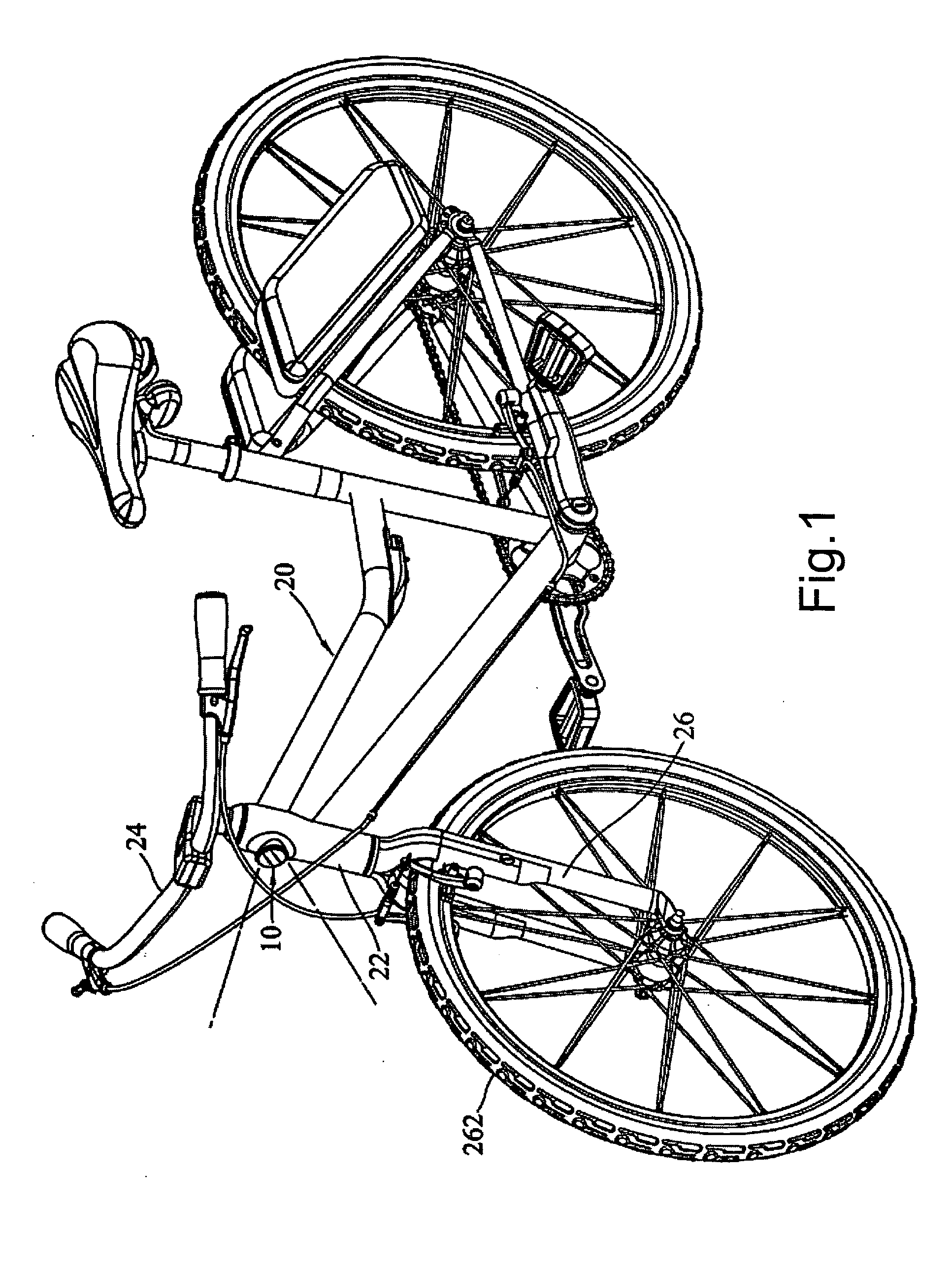 Bicycle frame combined with illuminating lamp