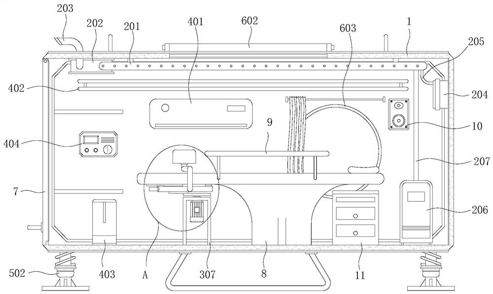 Novel multifunctional space capsule type mute health-care sleep cabin