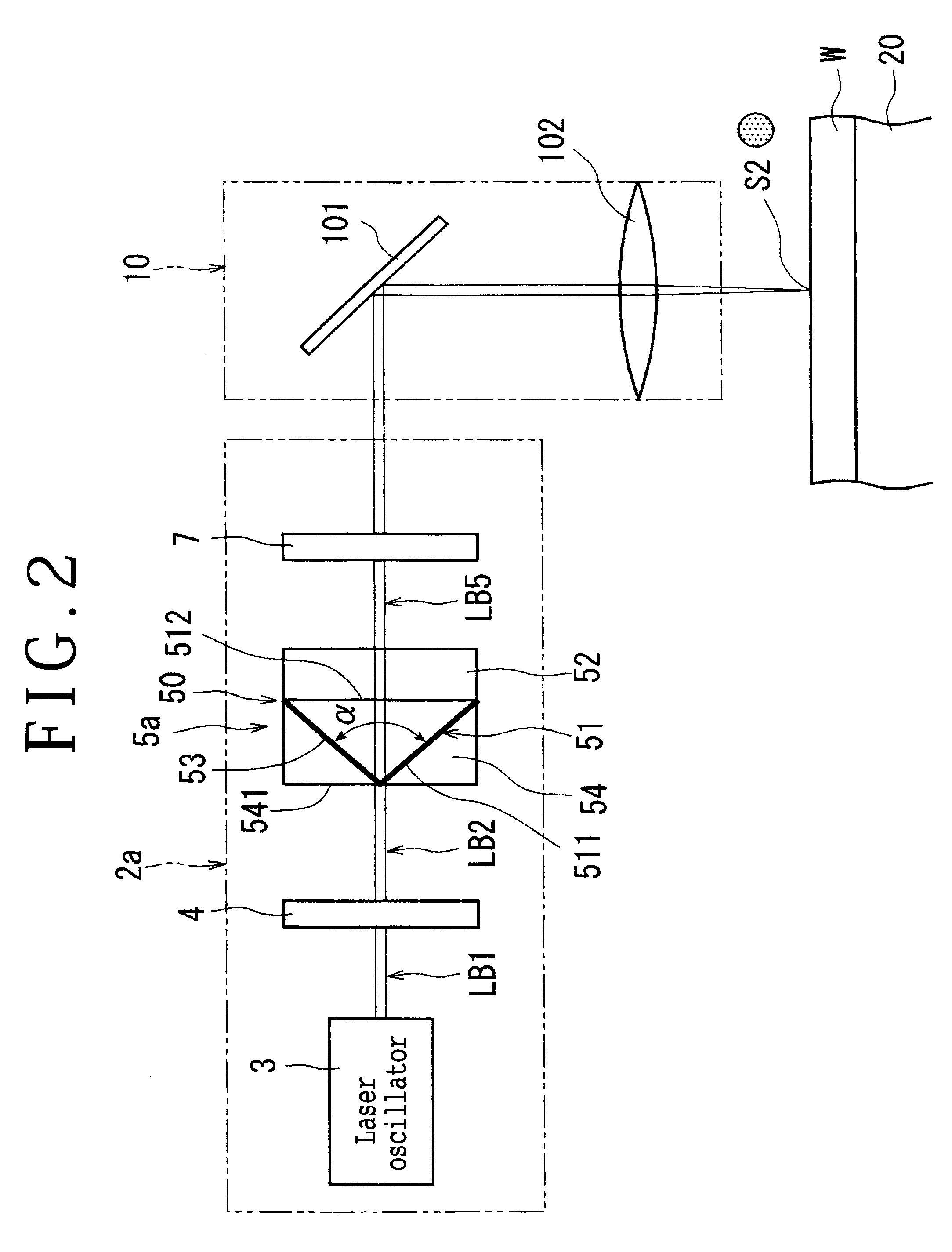 Polarizing device and laser unit