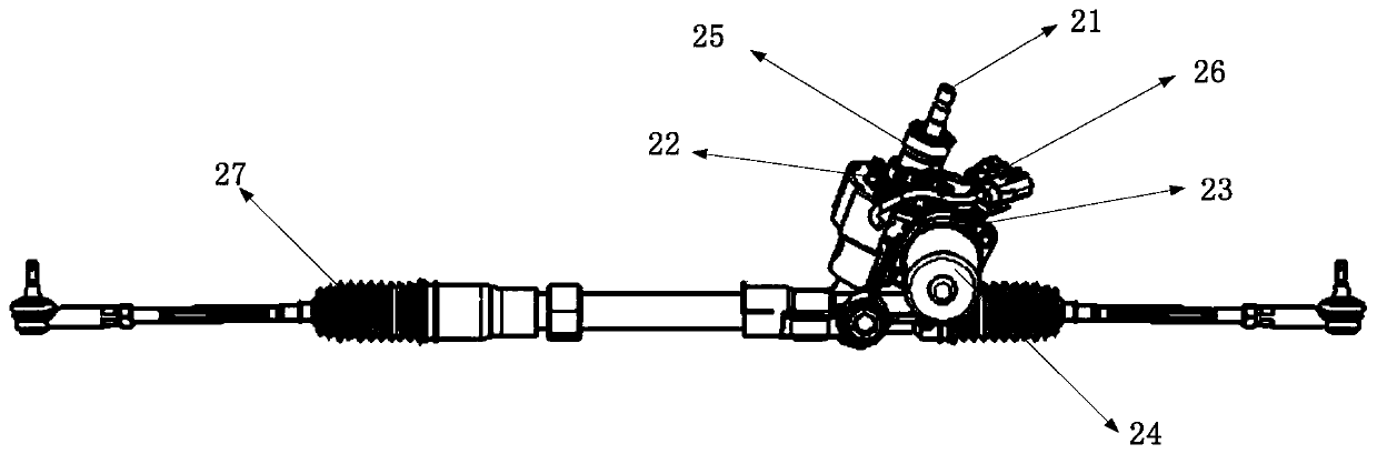 Intermediate position returning system and method for steering gear