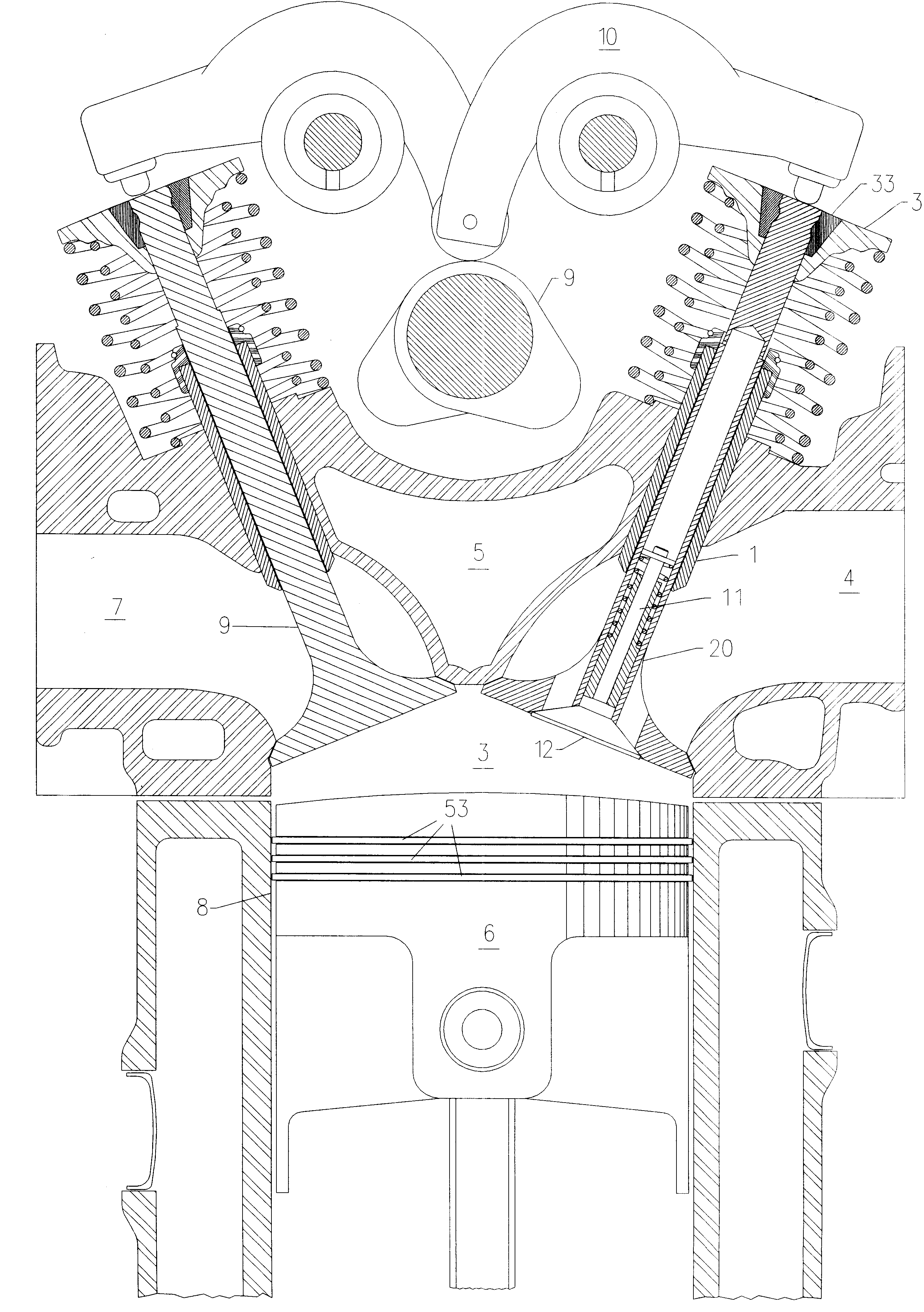 Vented valve mechanism for internal combustion engines