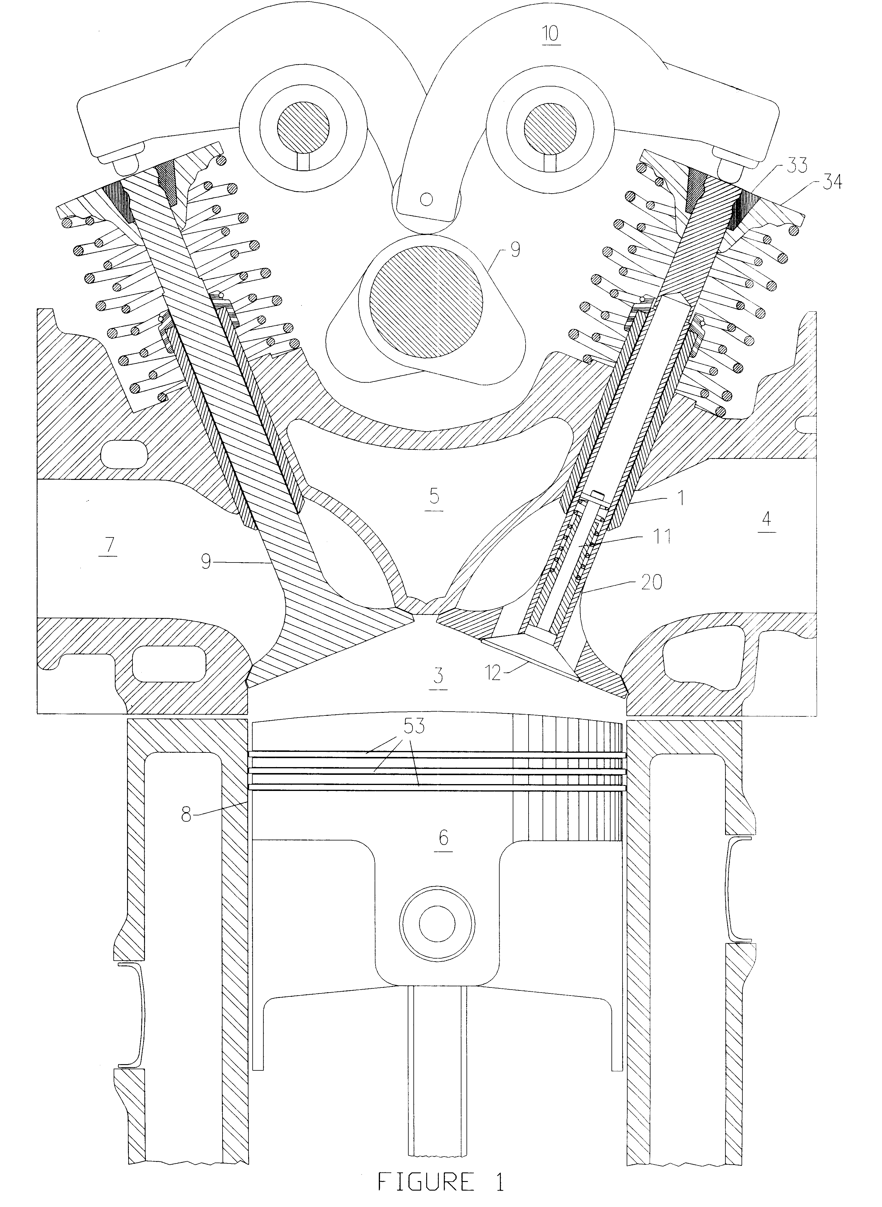 Vented valve mechanism for internal combustion engines