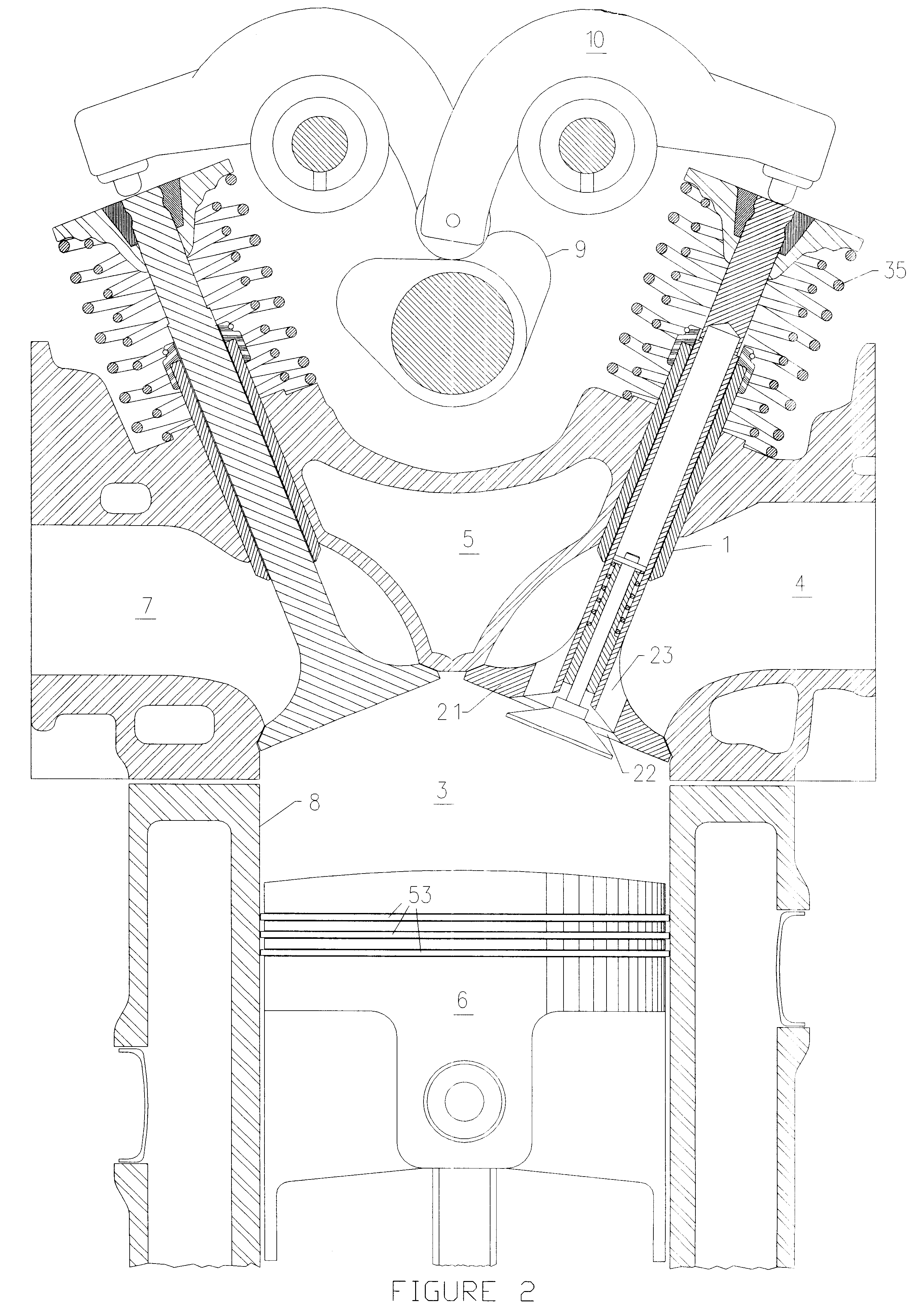 Vented valve mechanism for internal combustion engines