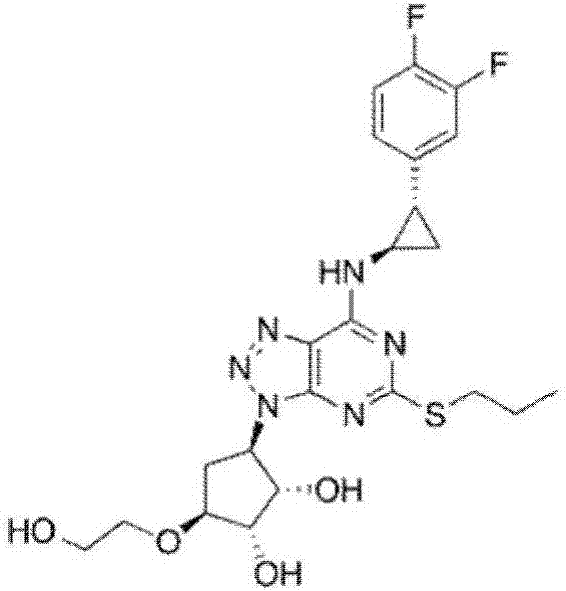 Ticagrelor intermediate and synthesis method thereof