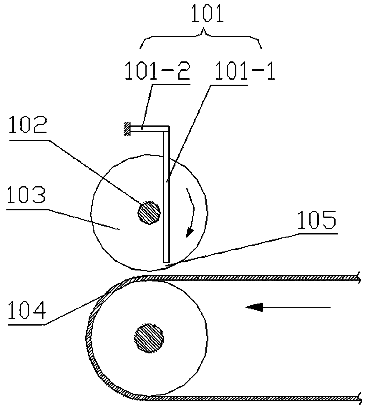 Leaf stripping equipment for long-rod-shaped crops