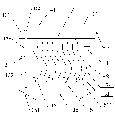 Microorganism denitrification treatment device