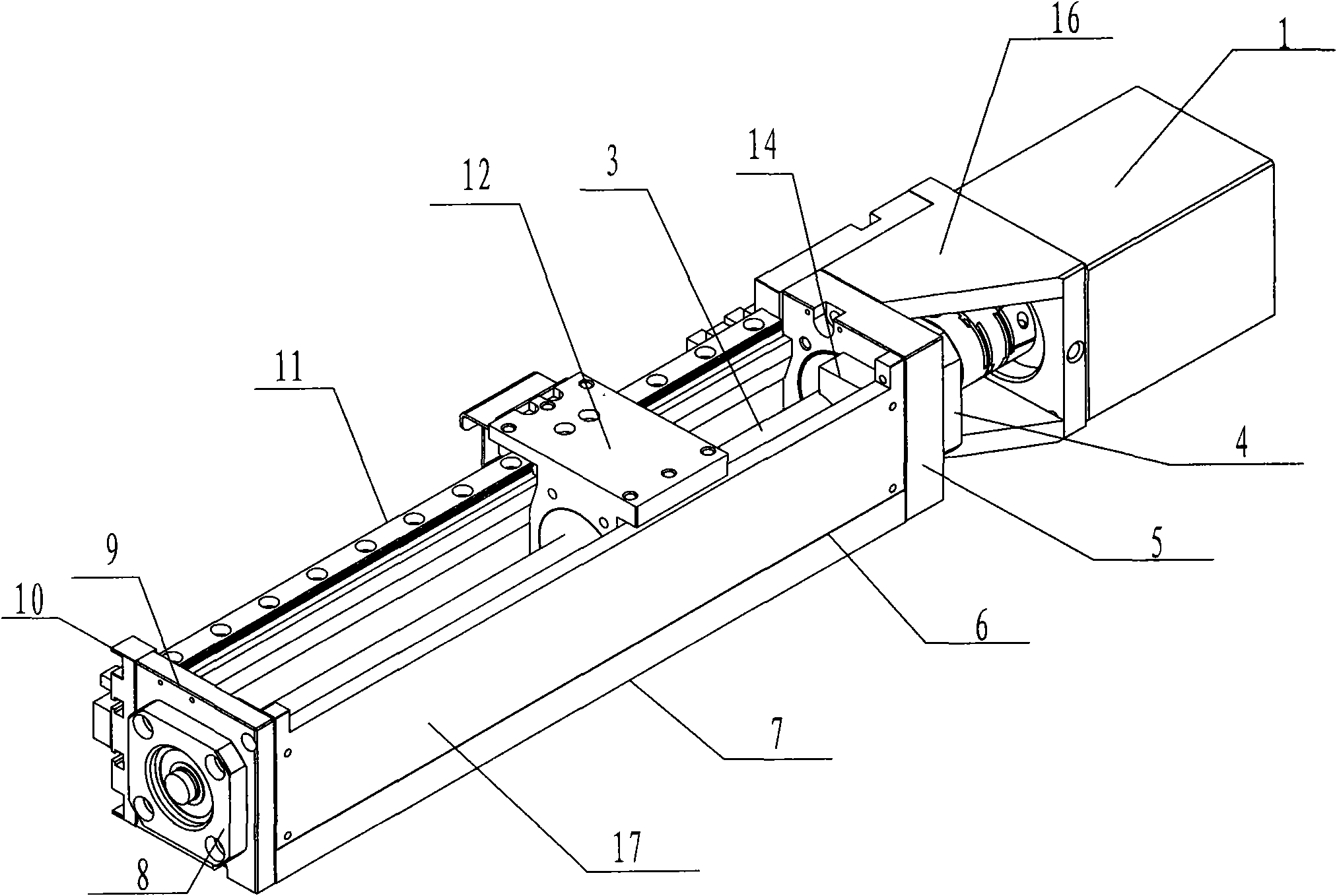 Single-shaft high-precision intelligent linear motion mechanical arm