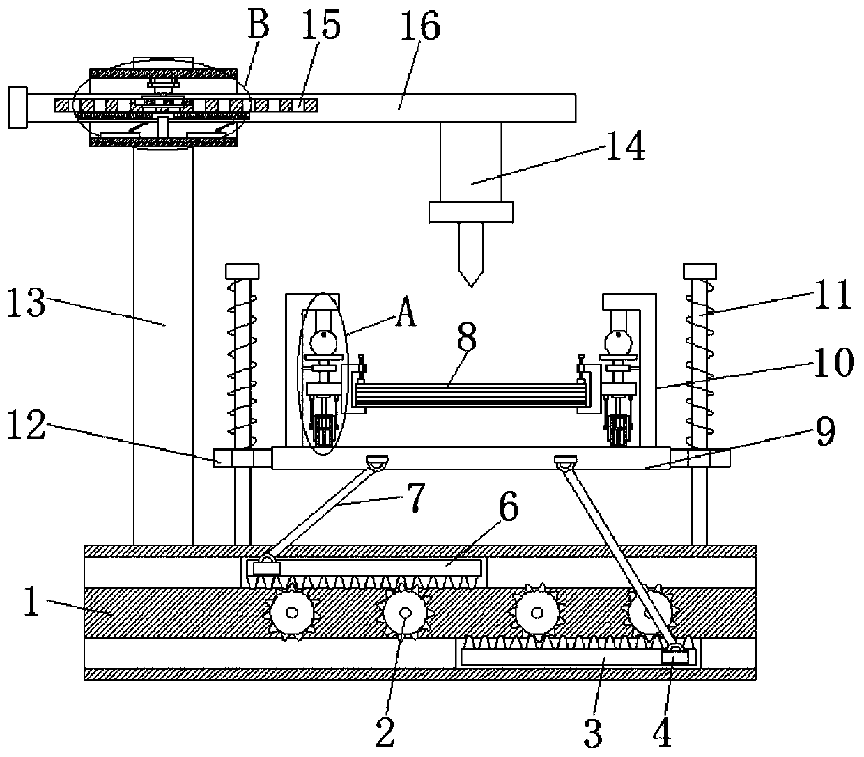 A high-efficiency textile cloth cutting device