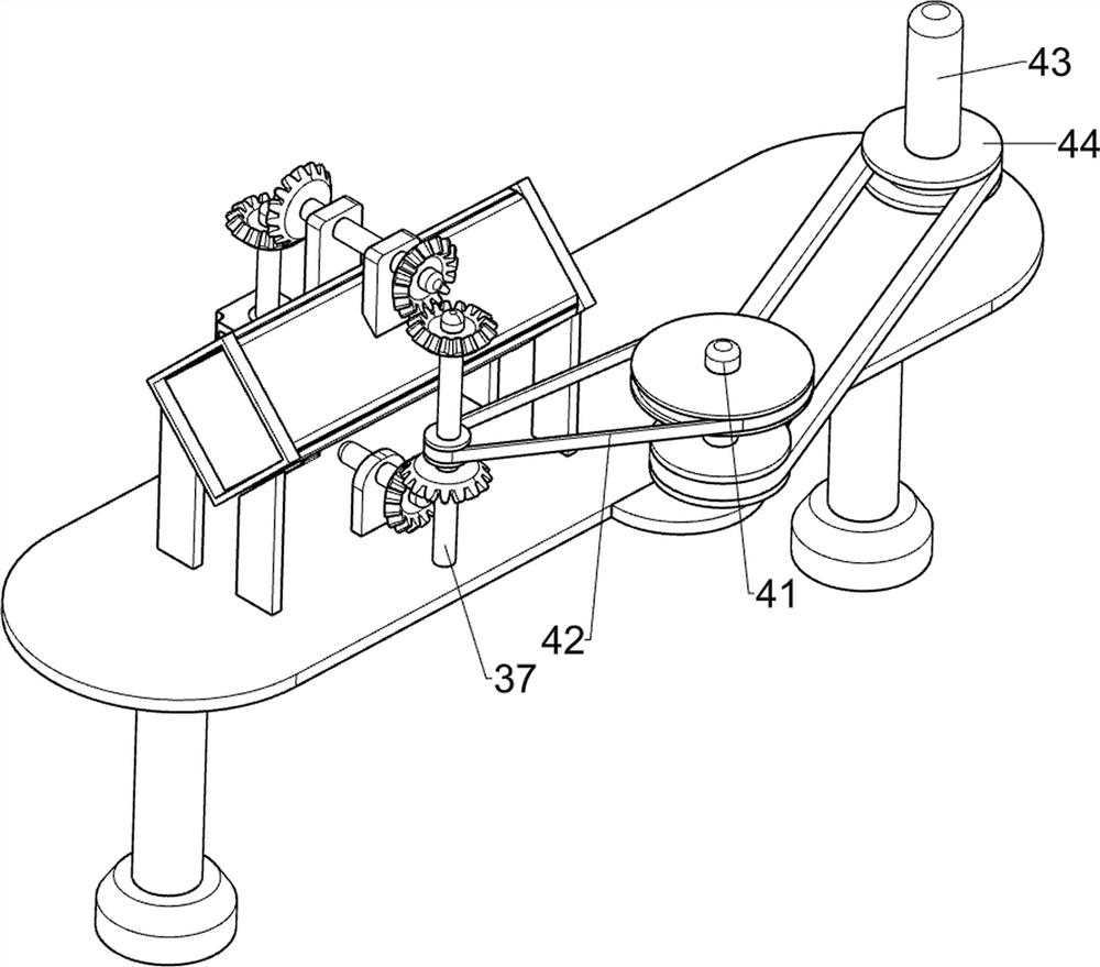 Edge chamfering device for wooden building blocks