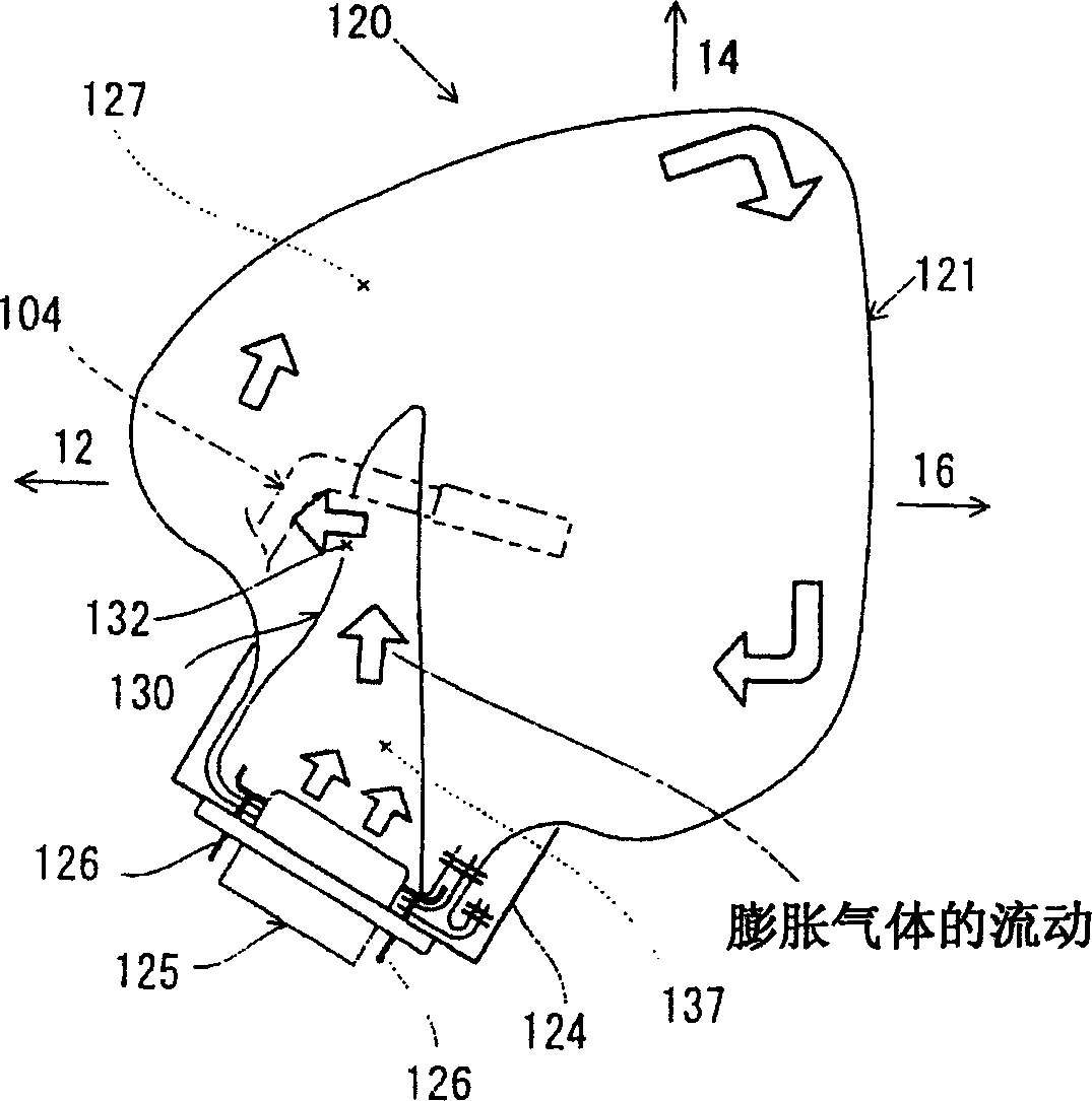 Airbag apparatus, motorbike with the airbag apparatus