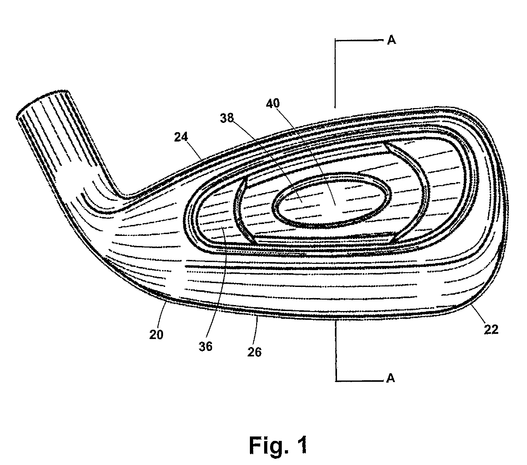 Cavity back golf club head