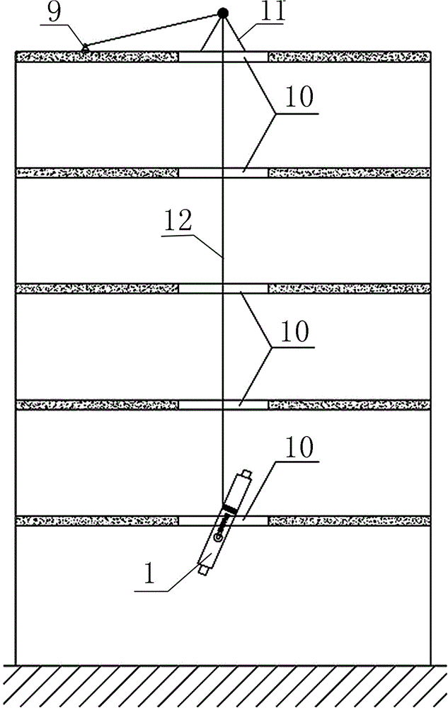 Construction method for buckling-restrained brace structure