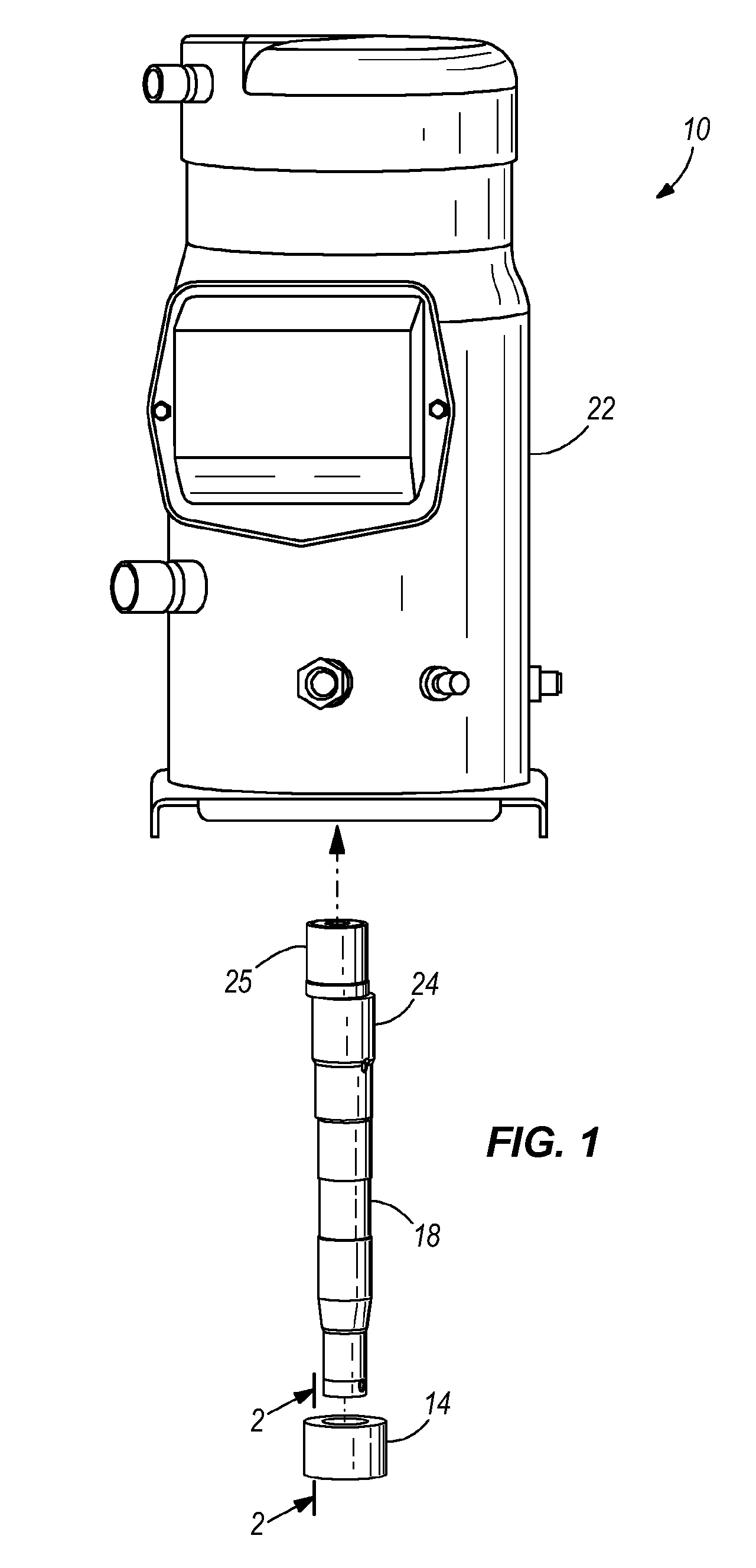 Composite metal-polymer bushing and crankshaft assembly