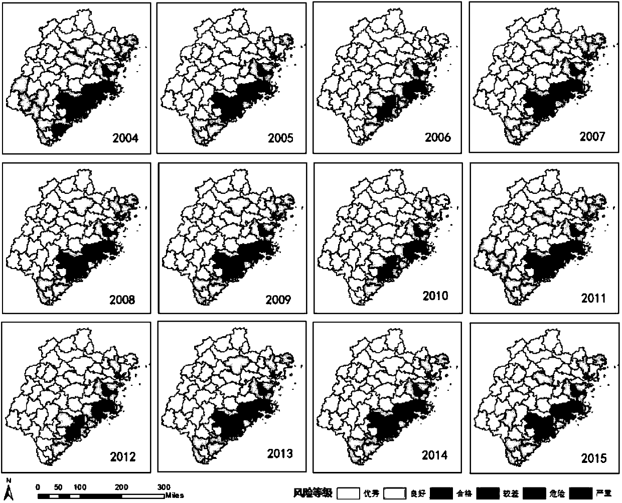 Calculation and risk judgment method for service dominance degree of local ecological system