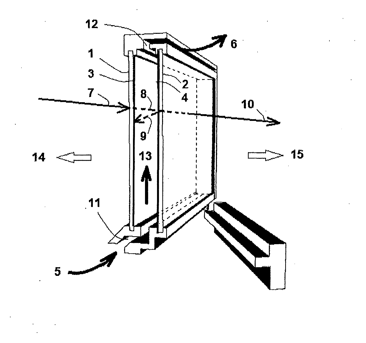 Transparent solar energy collector