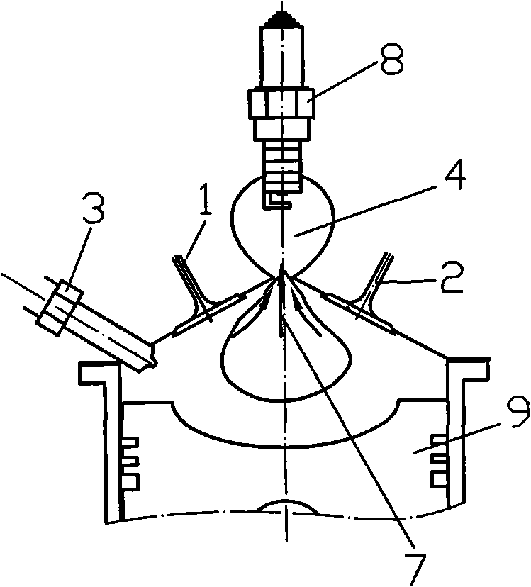 Fuel injection manner of ignition chamber type direct injection gasoline engine