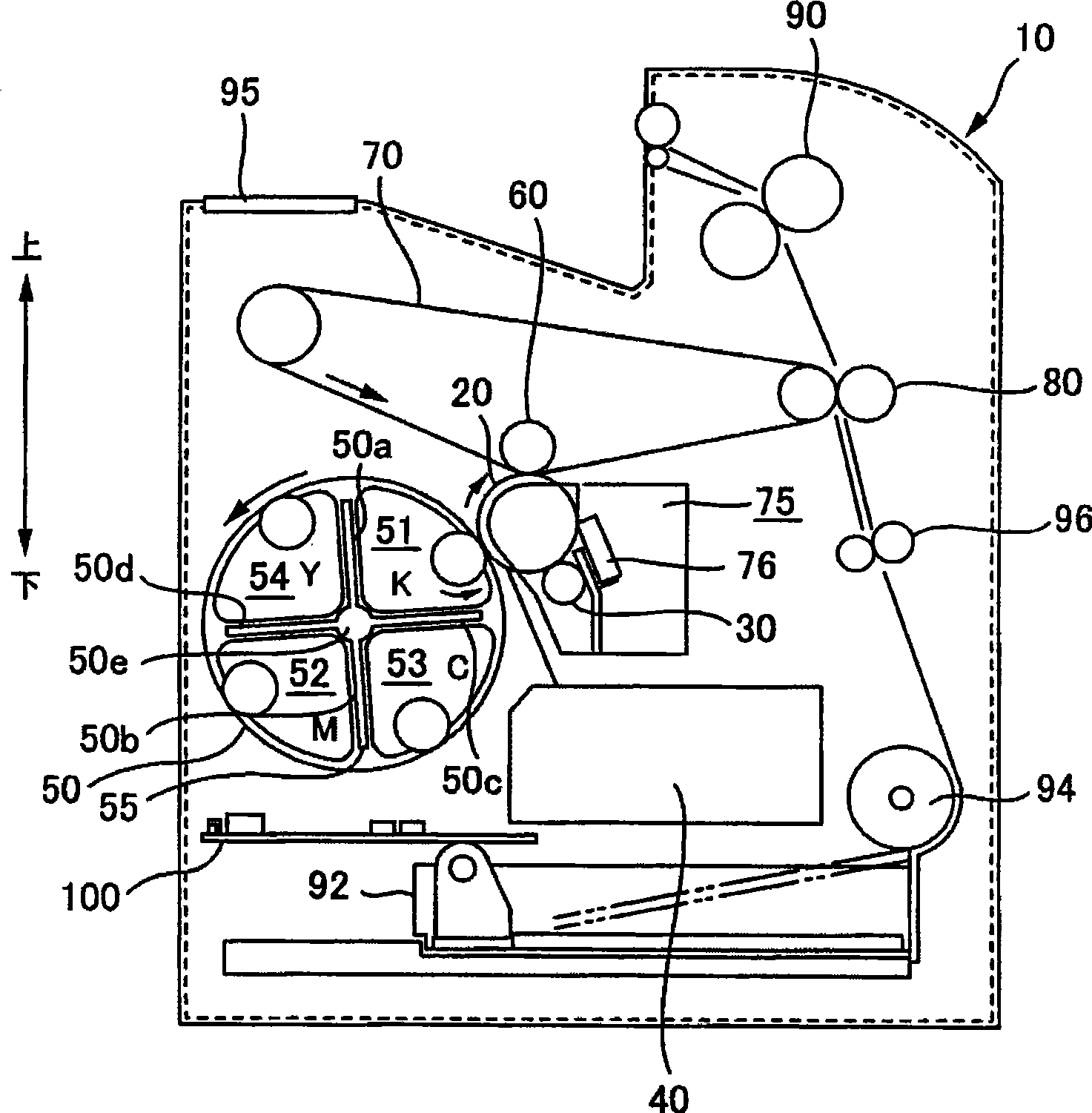 Developing device, toner particle carrying roller, image forming apparatus, image forming system, and method of manufacturing toner particle carrying roller