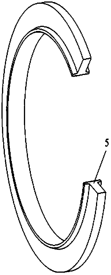 Cylindrical linear motor with ring gears of different widths for axial feed