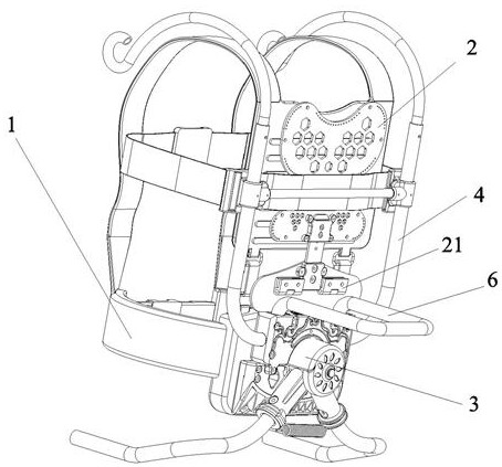 Weight-bearing exoskeleton bearing device