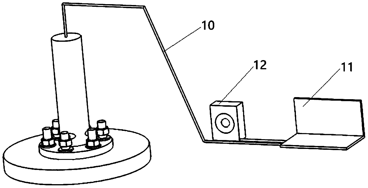 Multi-view stereoscopic vision detection device and method for bridge base nut-screw looseness or fracture