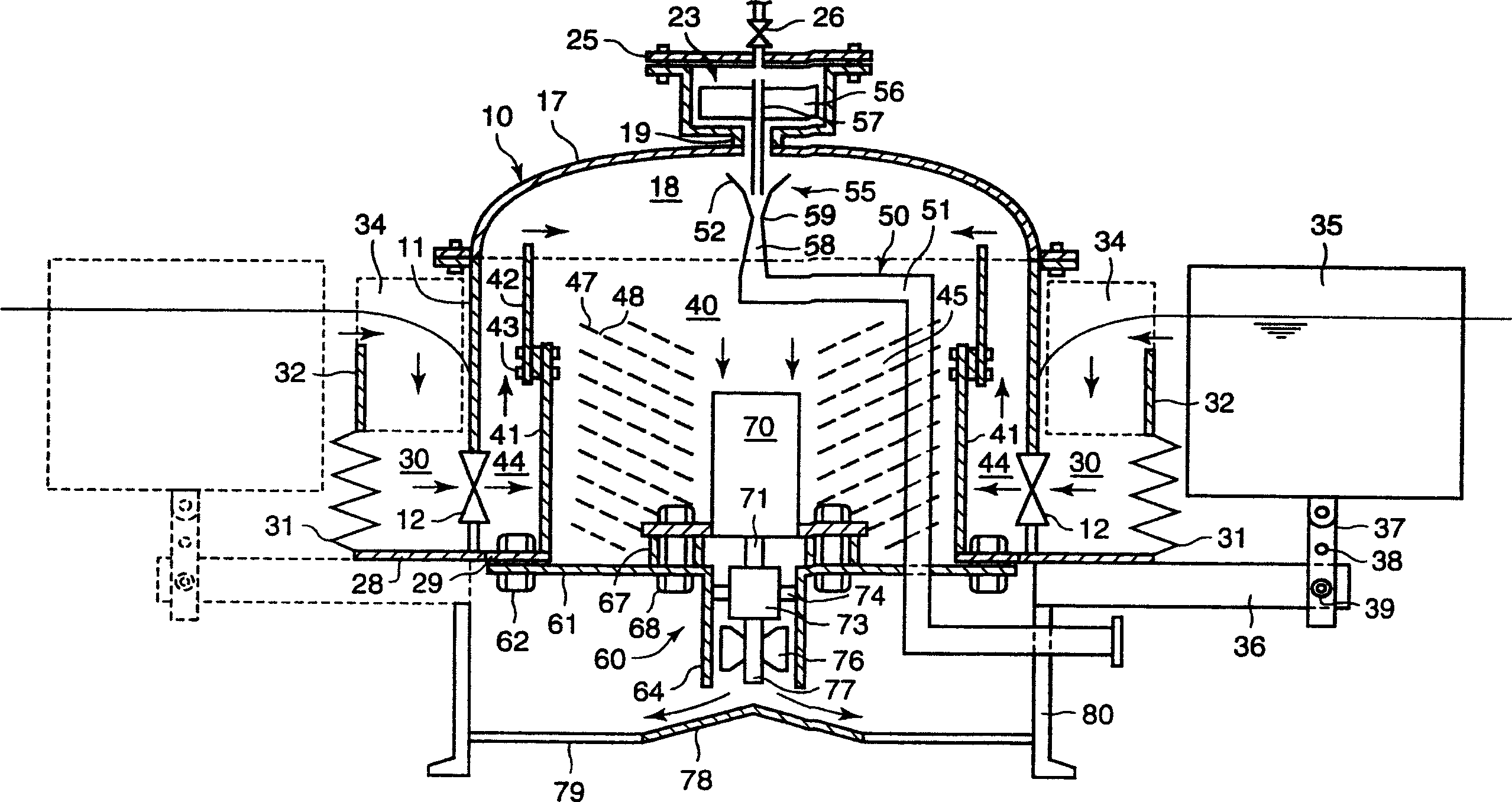 Float load type oil recovering