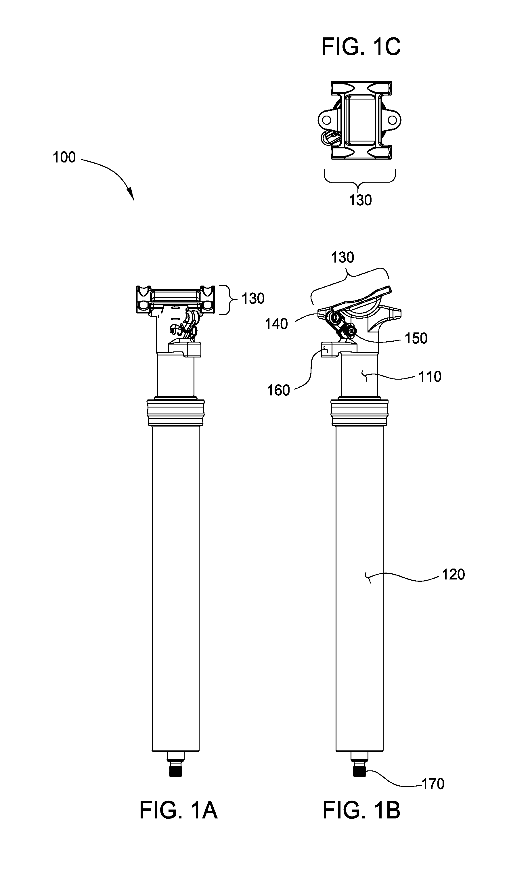 Positive lock adjustable seat post