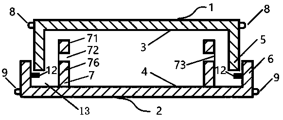 Cracking type anti-leakage height-increasing handheld fan-shaped counting surface sampling culture vessel