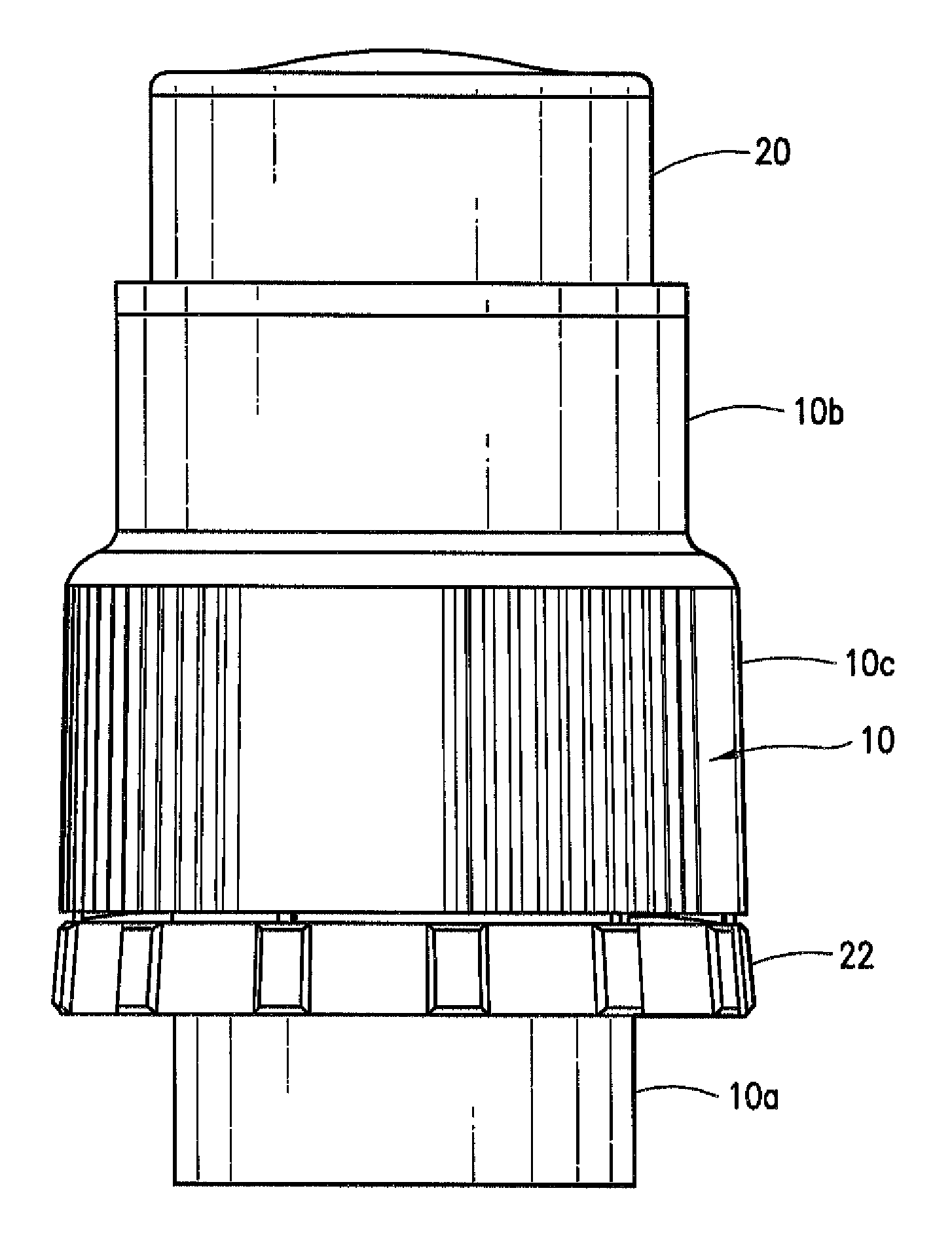 Button activated dispensing cap for a liquid container