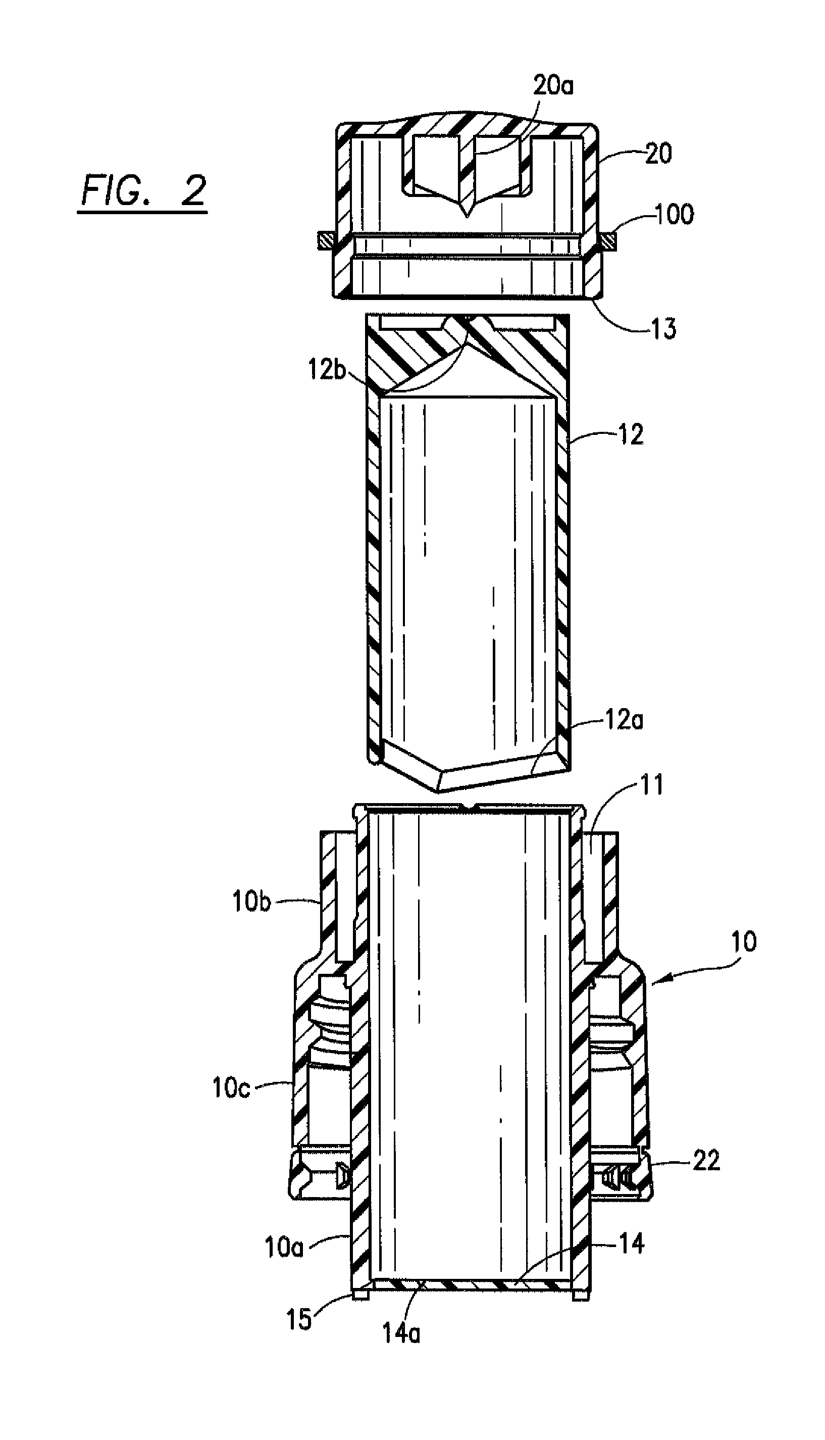 Button activated dispensing cap for a liquid container