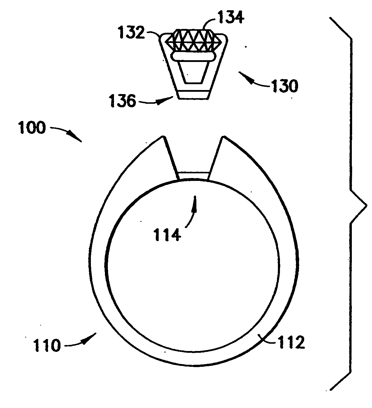 Interchangeable semi-mount ring system and method for selling rings